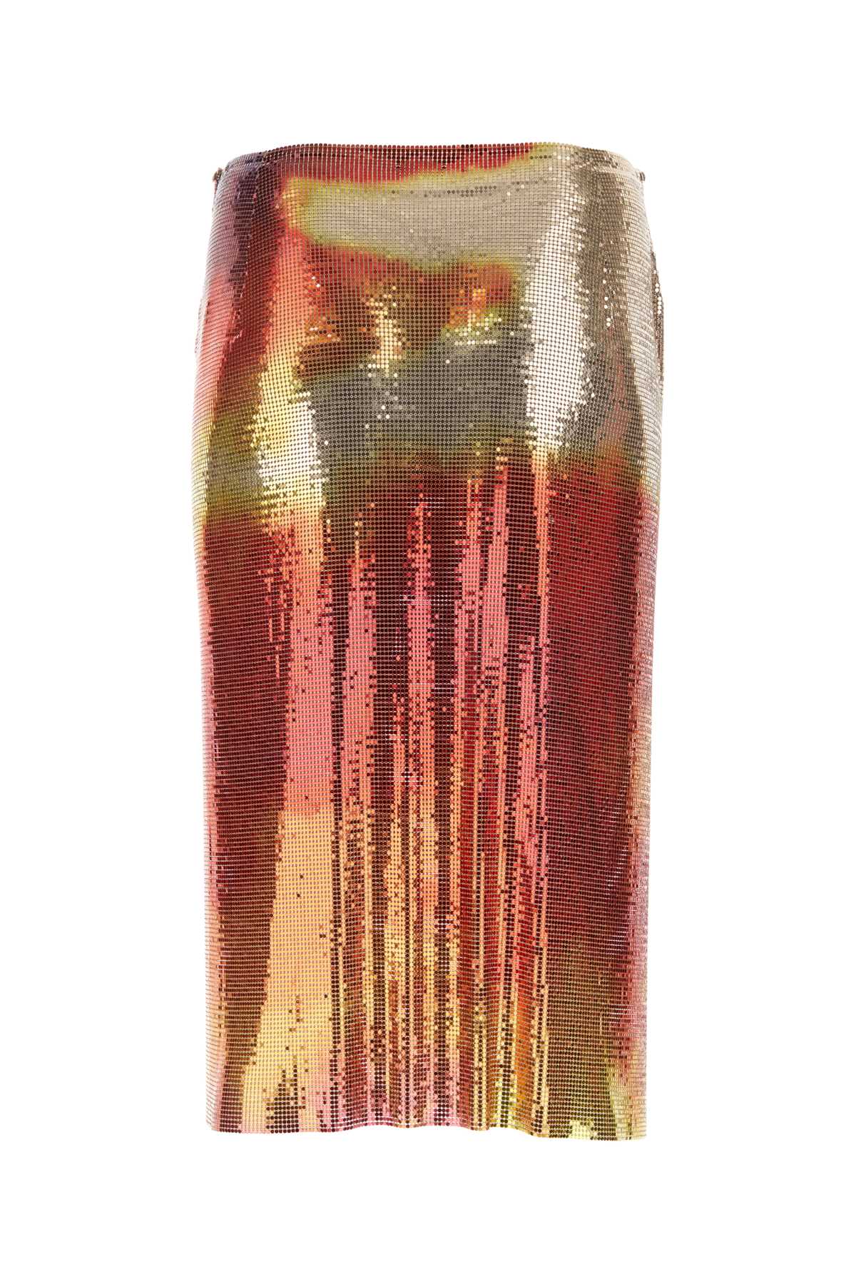 Rabanne Multicolor Chain Mail Skirt In V963