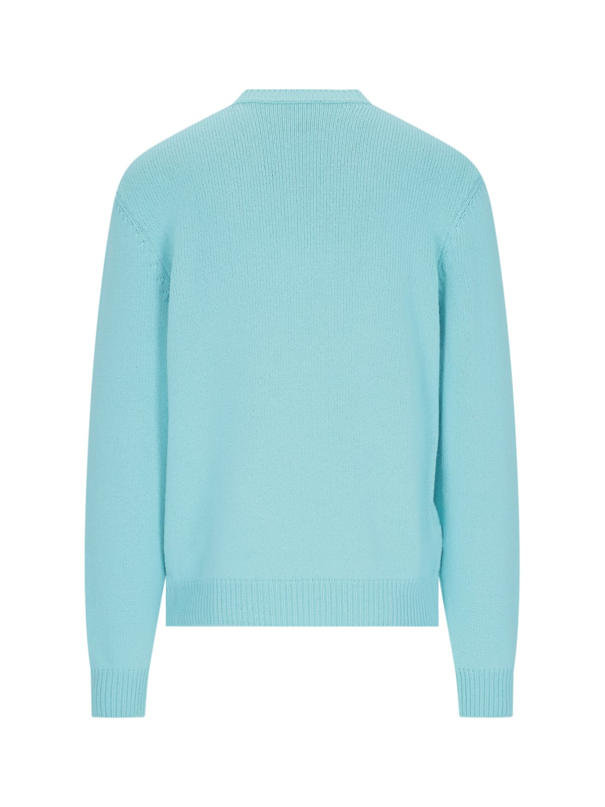 Shop Balmain Wool Blend Sweater In Light Blue