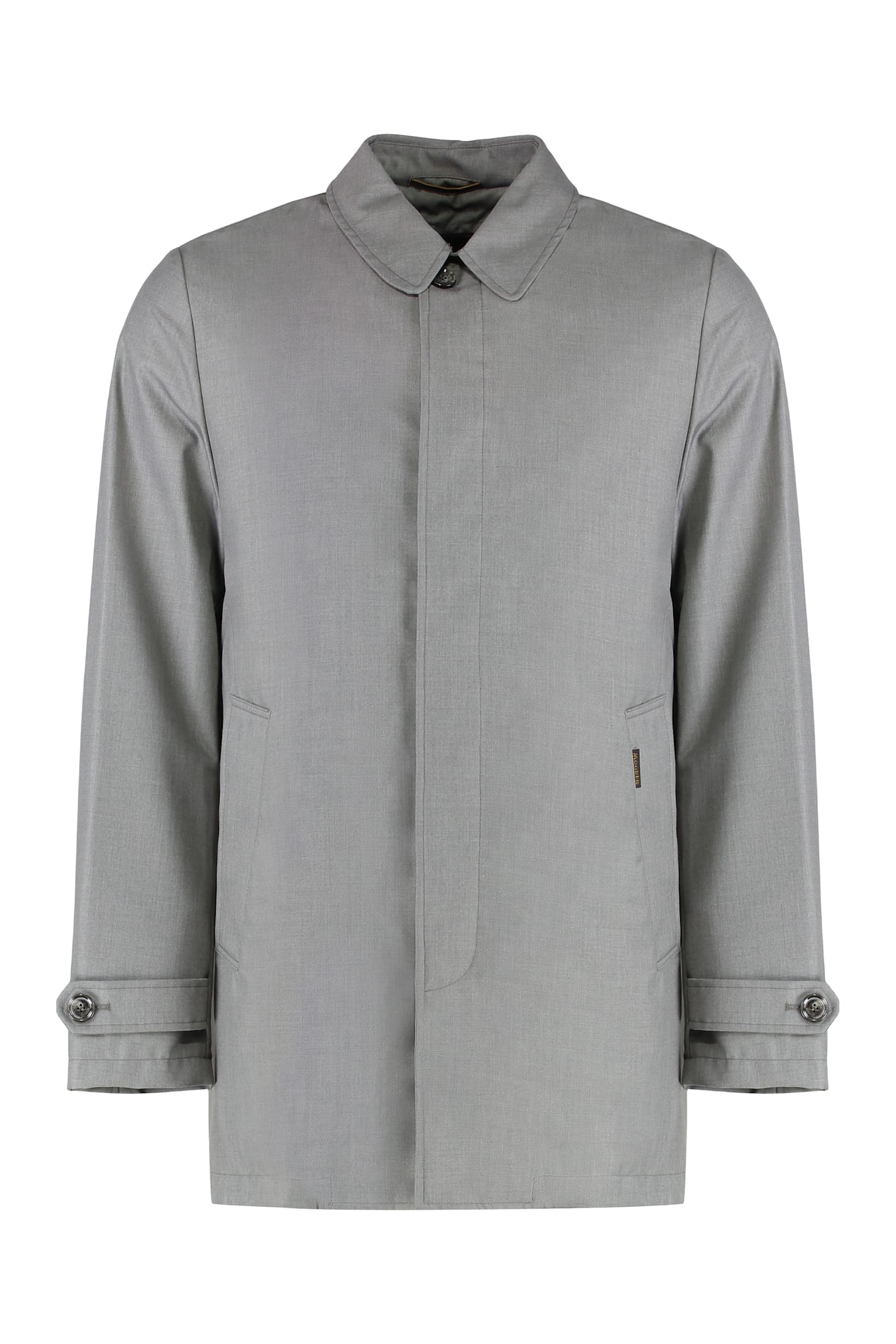 Moorer Canova Techno Fabric Padded Jacket In Gray