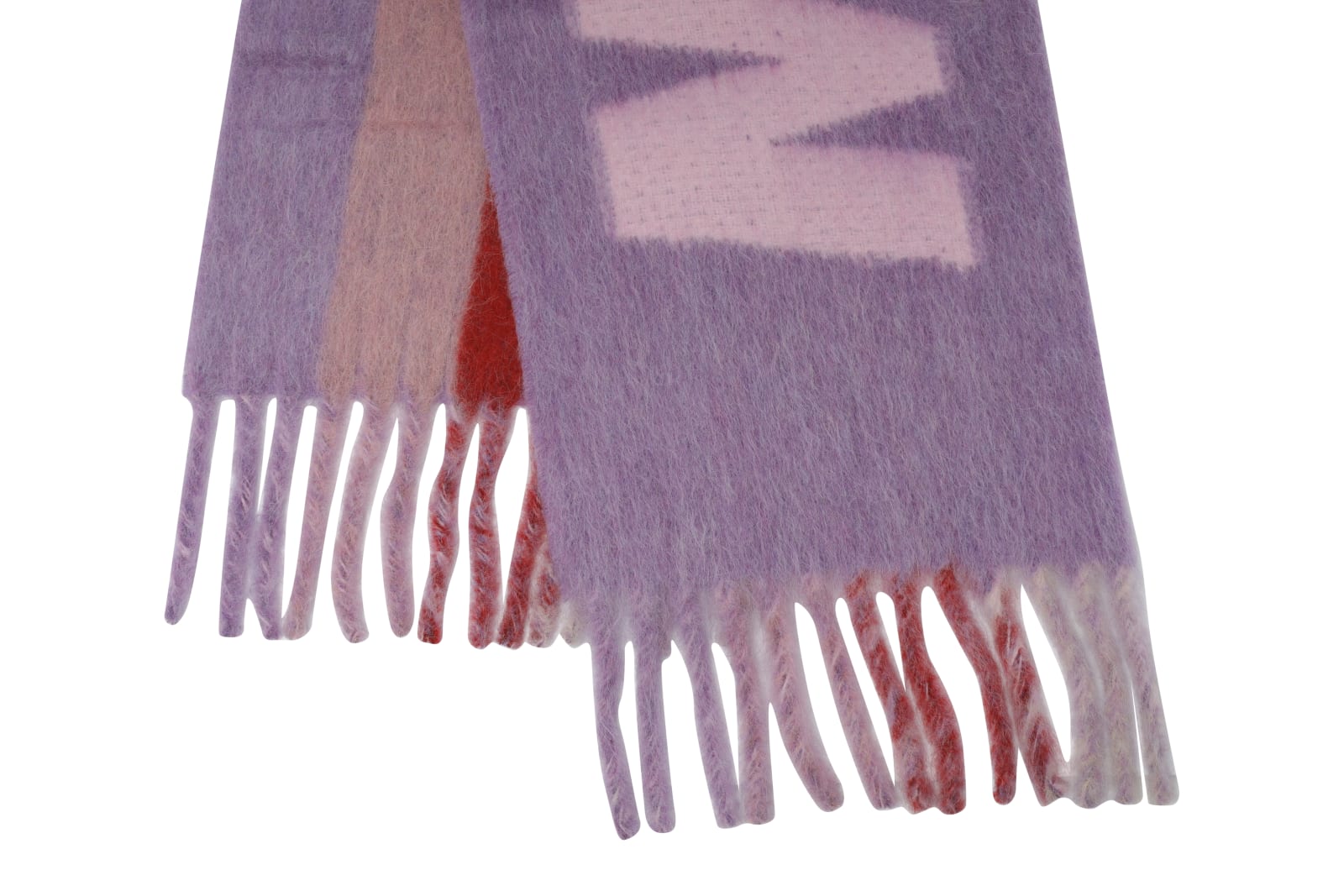 Shop Marni Maxi Logo Scarf In Purple