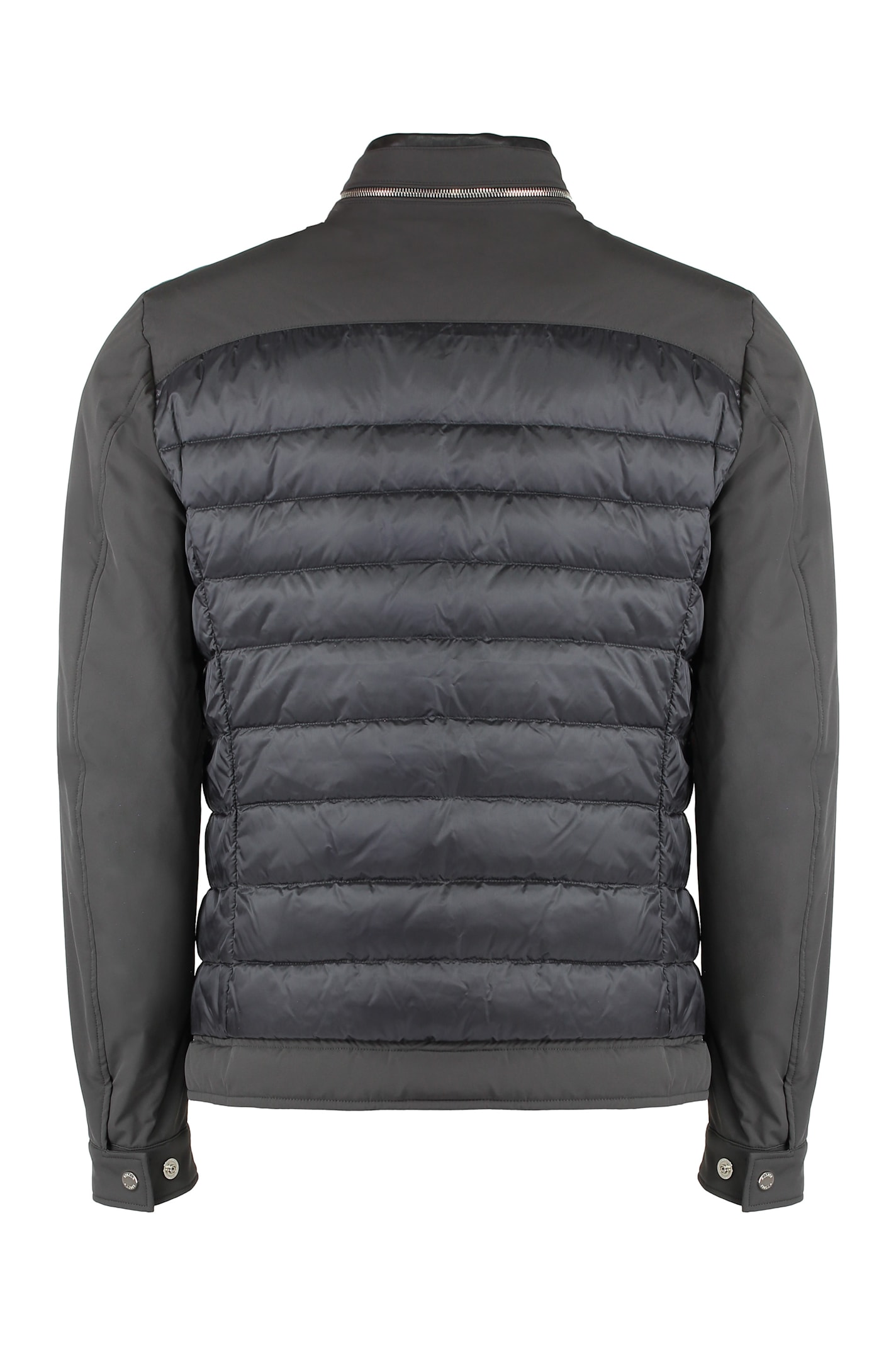 Moorer Gilles Techno Fabric Jacket In Grey