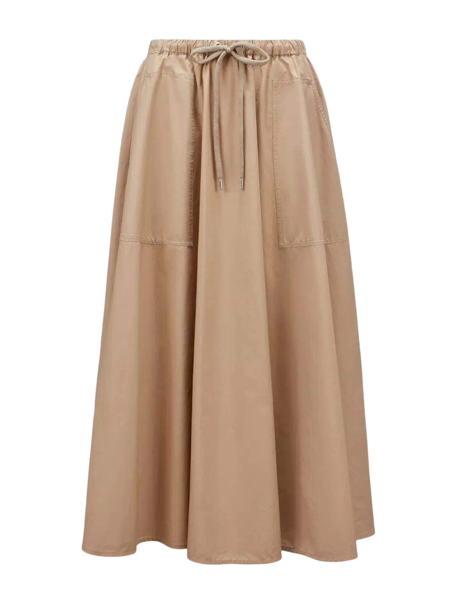Shop Moncler Skirts In Light Beige