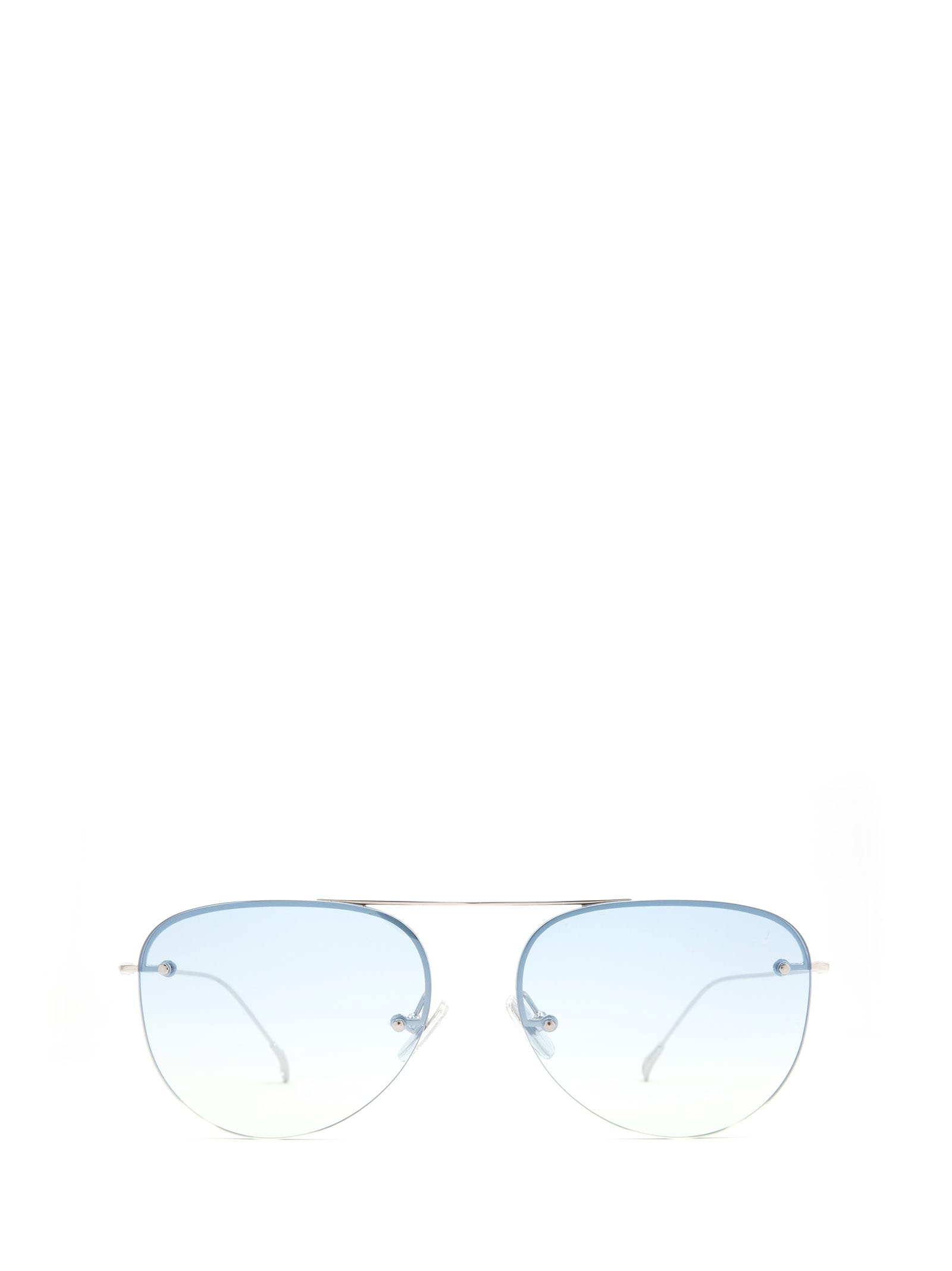 Shop Eyepetizer Player Silver Sunglasses