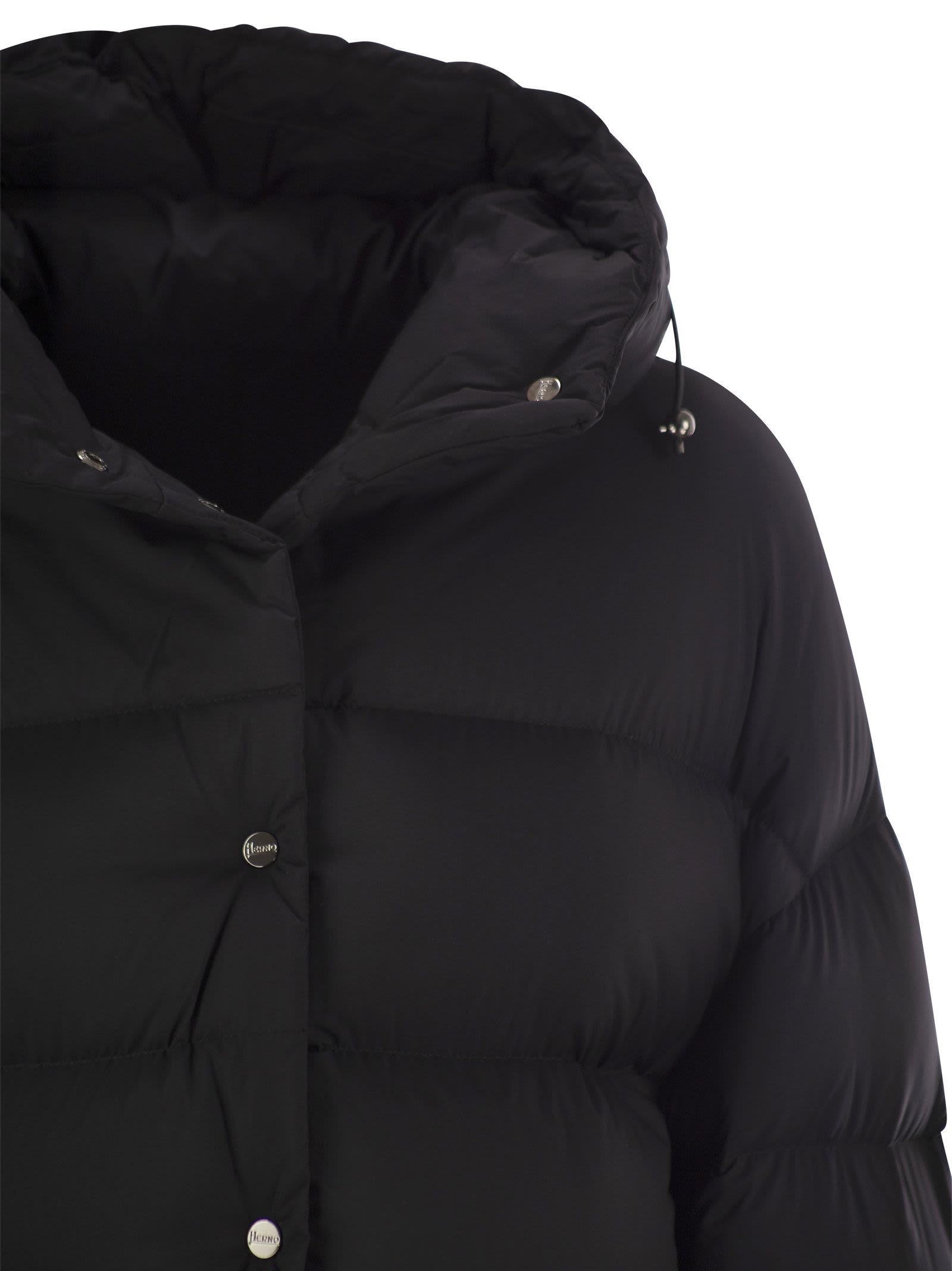 Shop Herno Nylon Microfibre Bomber Jacket In Black