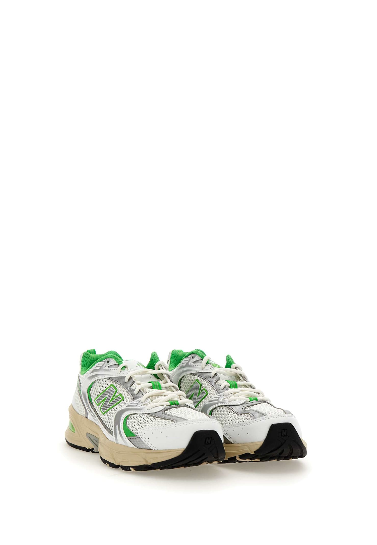 Shop New Balance Mr530 Sneakers In White/green