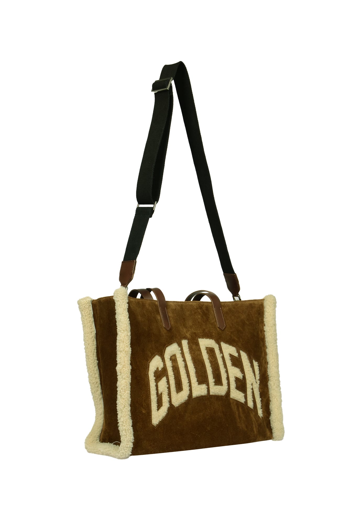 Shop Golden Goose California Shopper Bag In Camel
