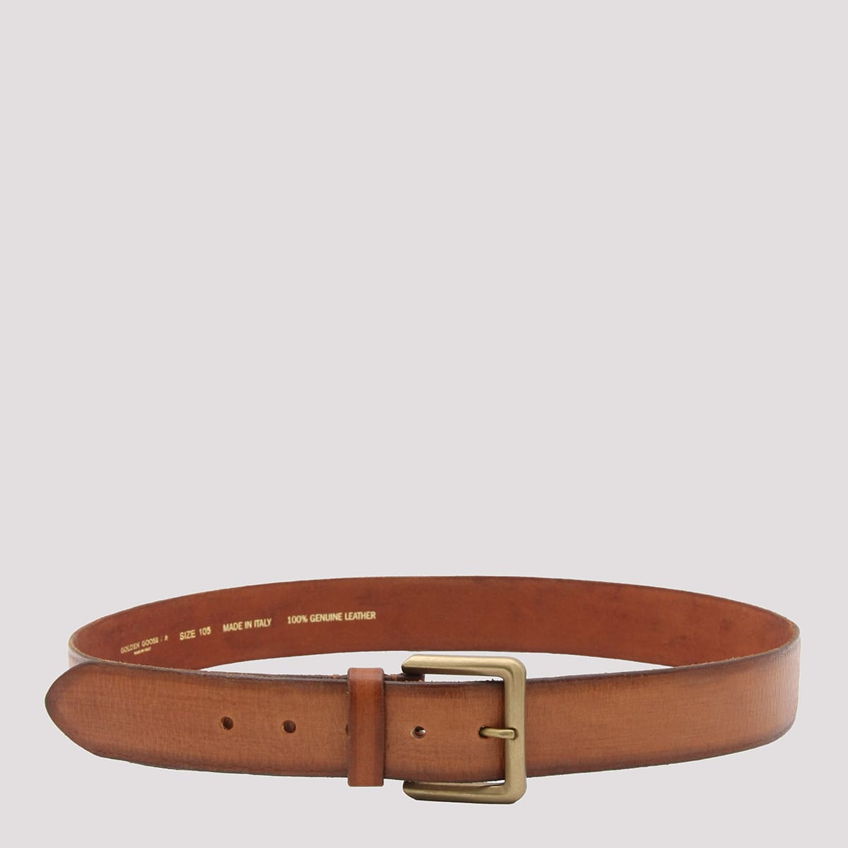 Shop Golden Goose Brown Leather Belt