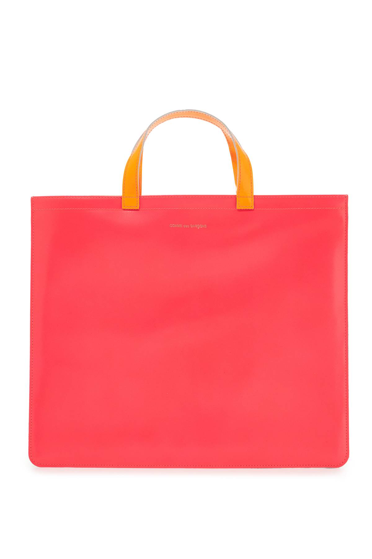 Shop Comme Des Garçons Fluo Tote Bag In Orange Yellow