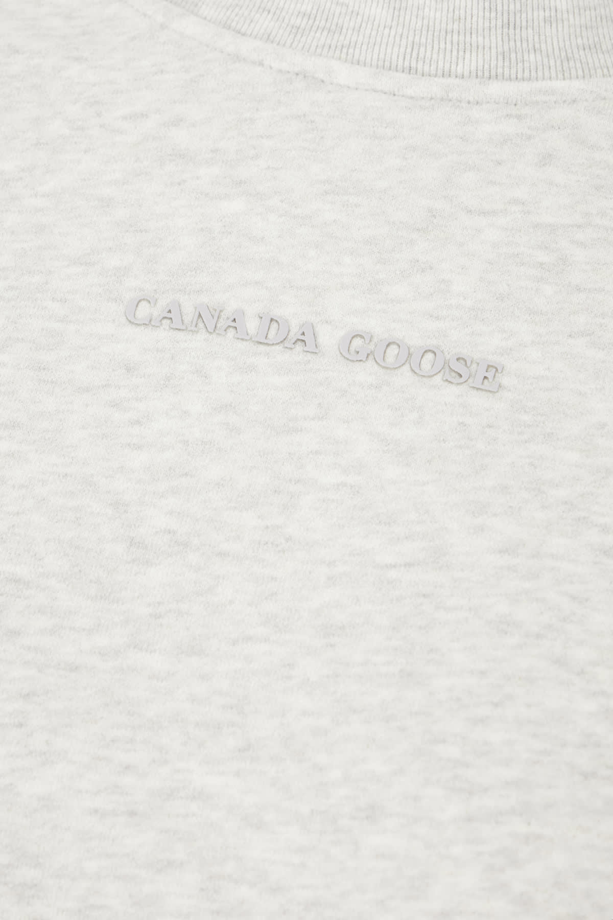 Shop Canada Goose Melange Light Grey Cotton Oversize Sweatshirt In Grigio