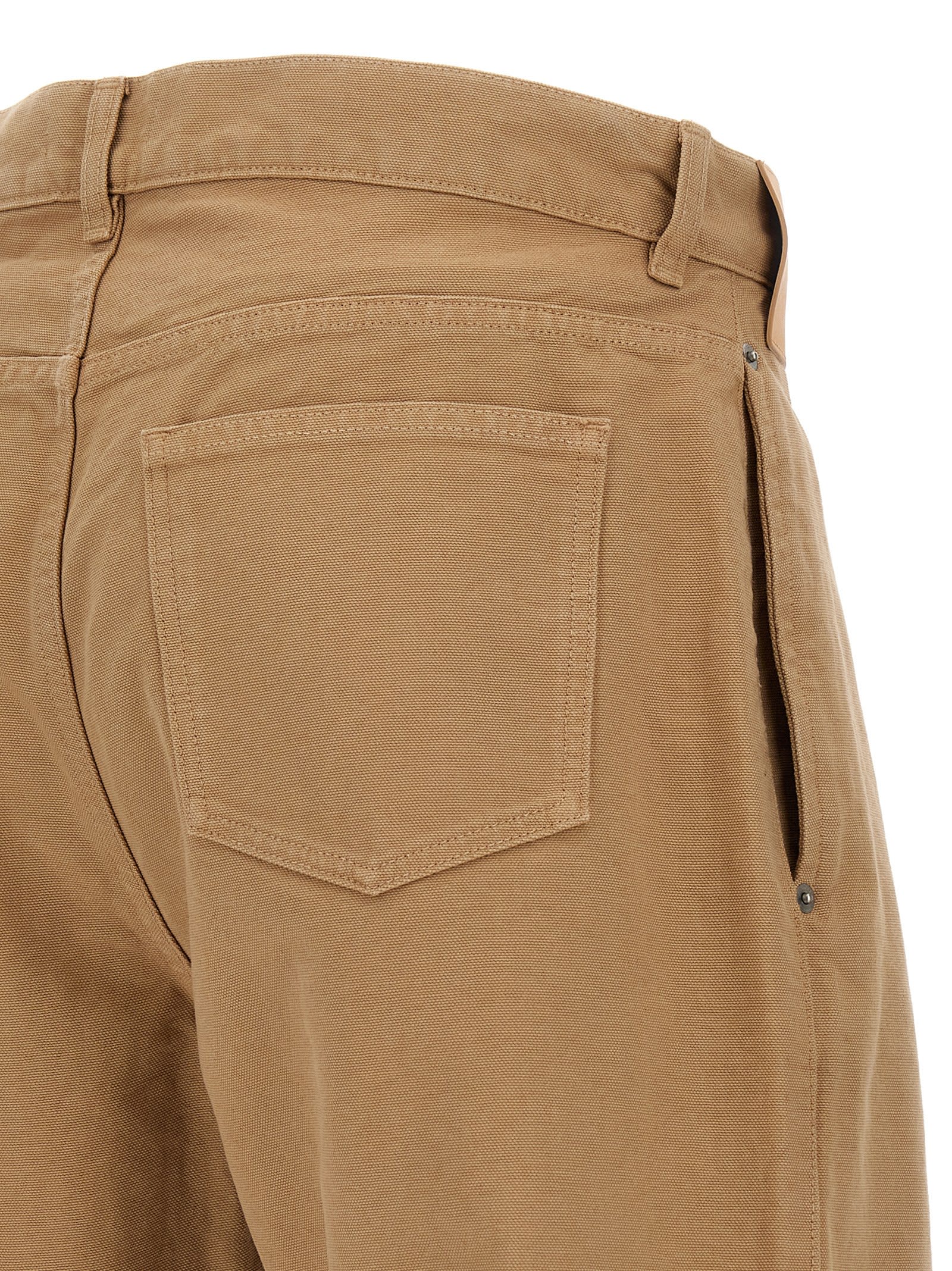 Jw Anderson Twisted Workwear Pants In Brown