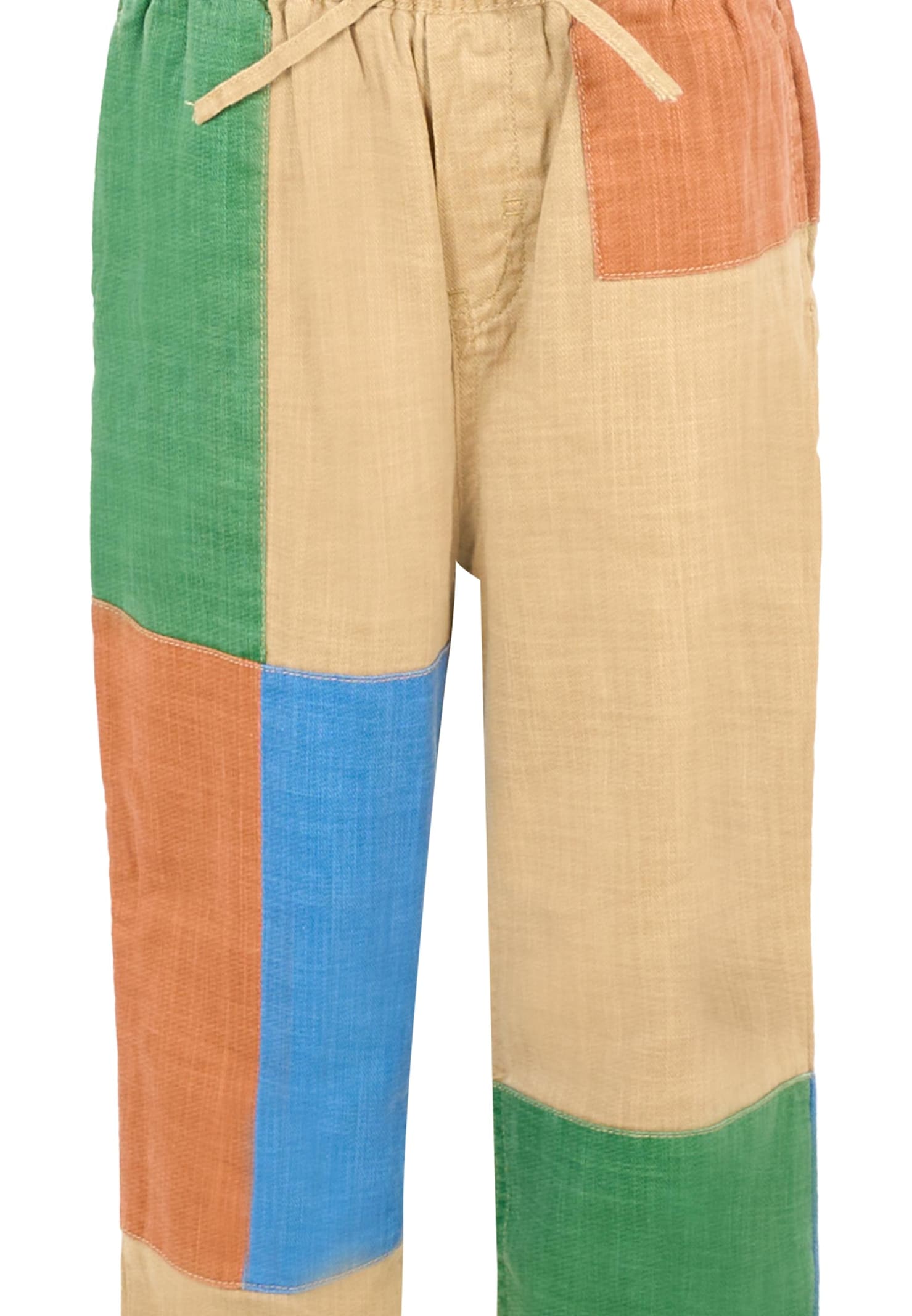 Stella Mccartney Multicolor Pants For Boy In Brown