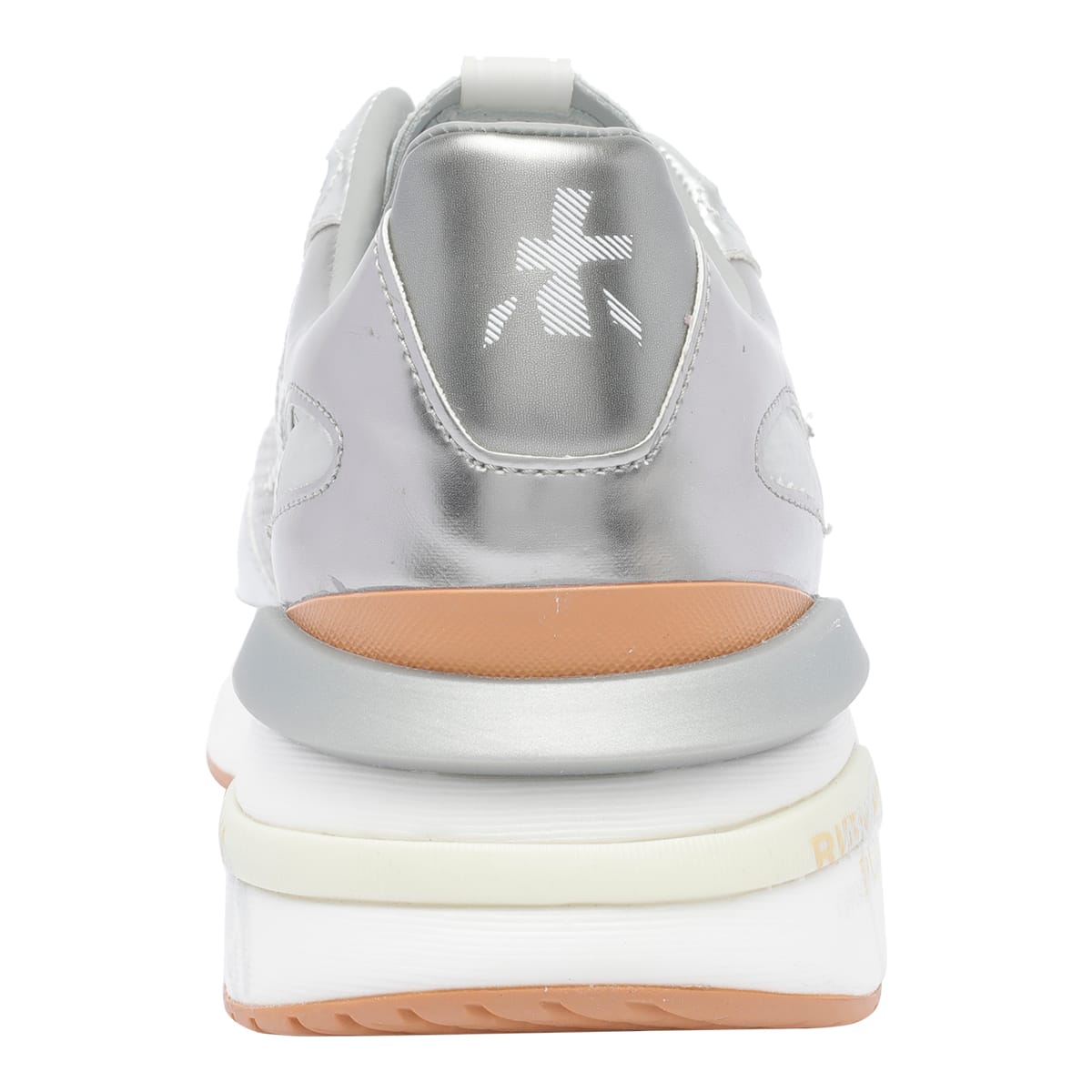 Premiata Chunky Silver Sneakers With Removable Insole In Silver