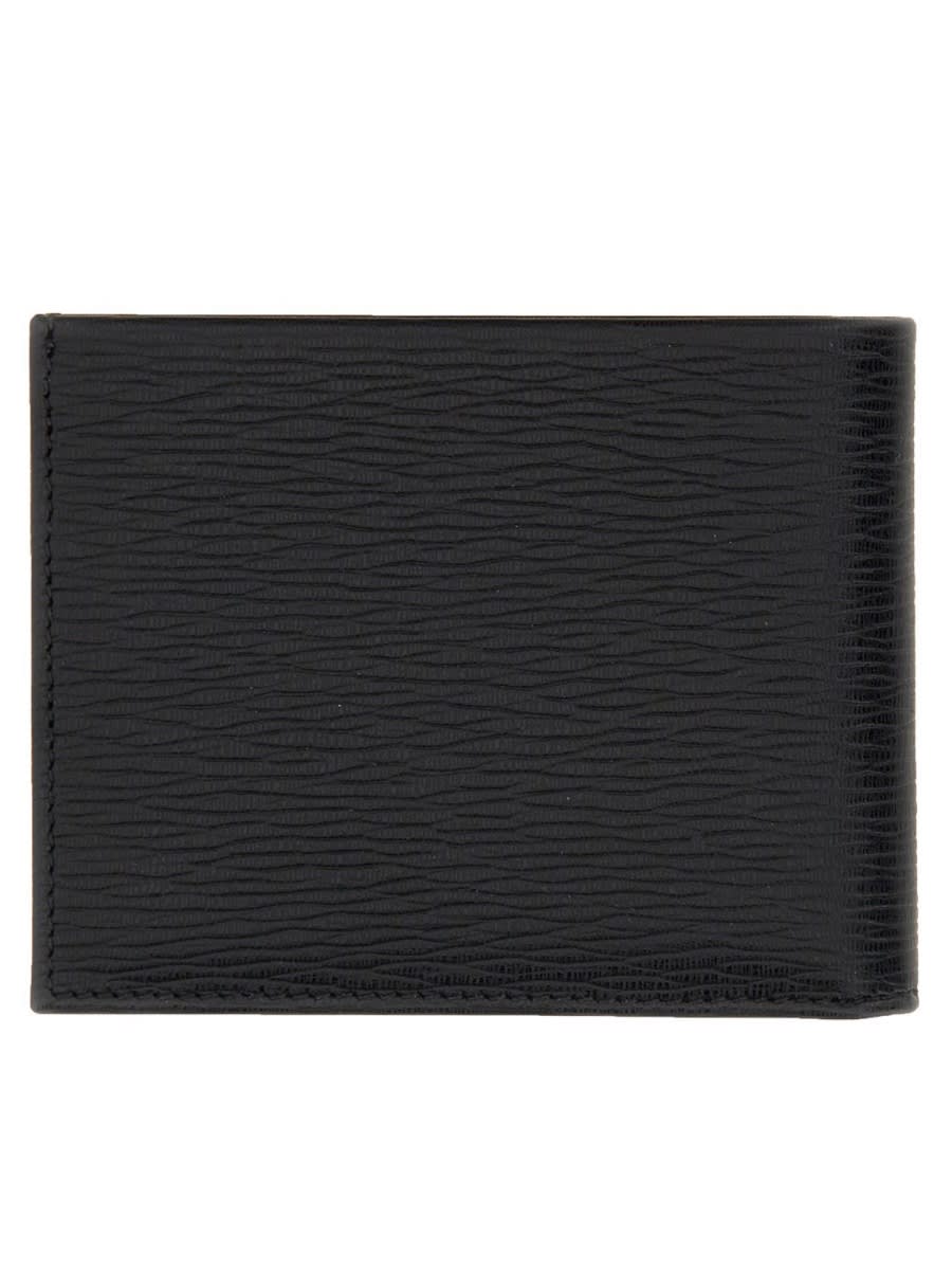 Shop Ferragamo Leather Wallet In Black