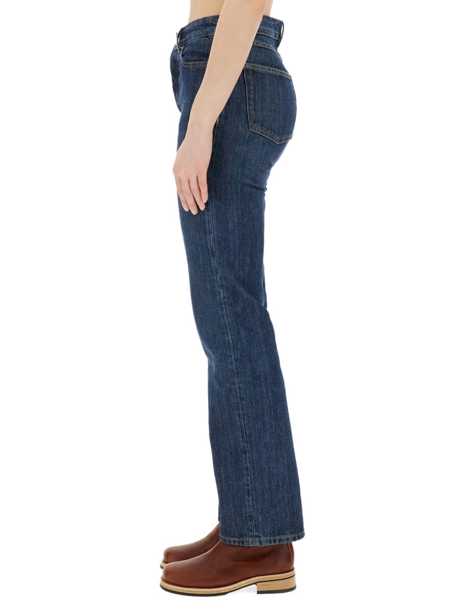 Shop Our Legacy Linear Cut Jeans In Blue