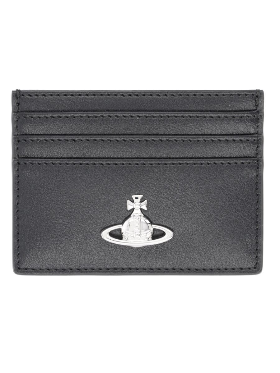 Vivienne Westwood Flat Card Holder In Black