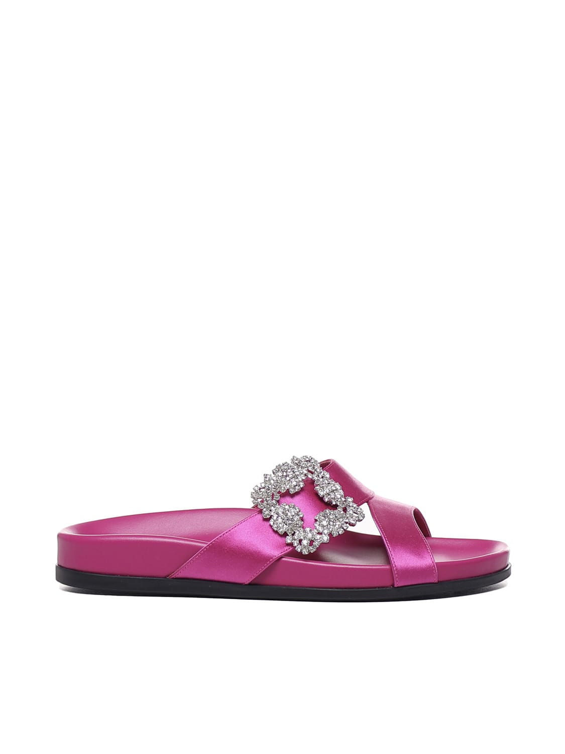 MANOLO BLAHNIK CHILANGHI FLAT SANDALS