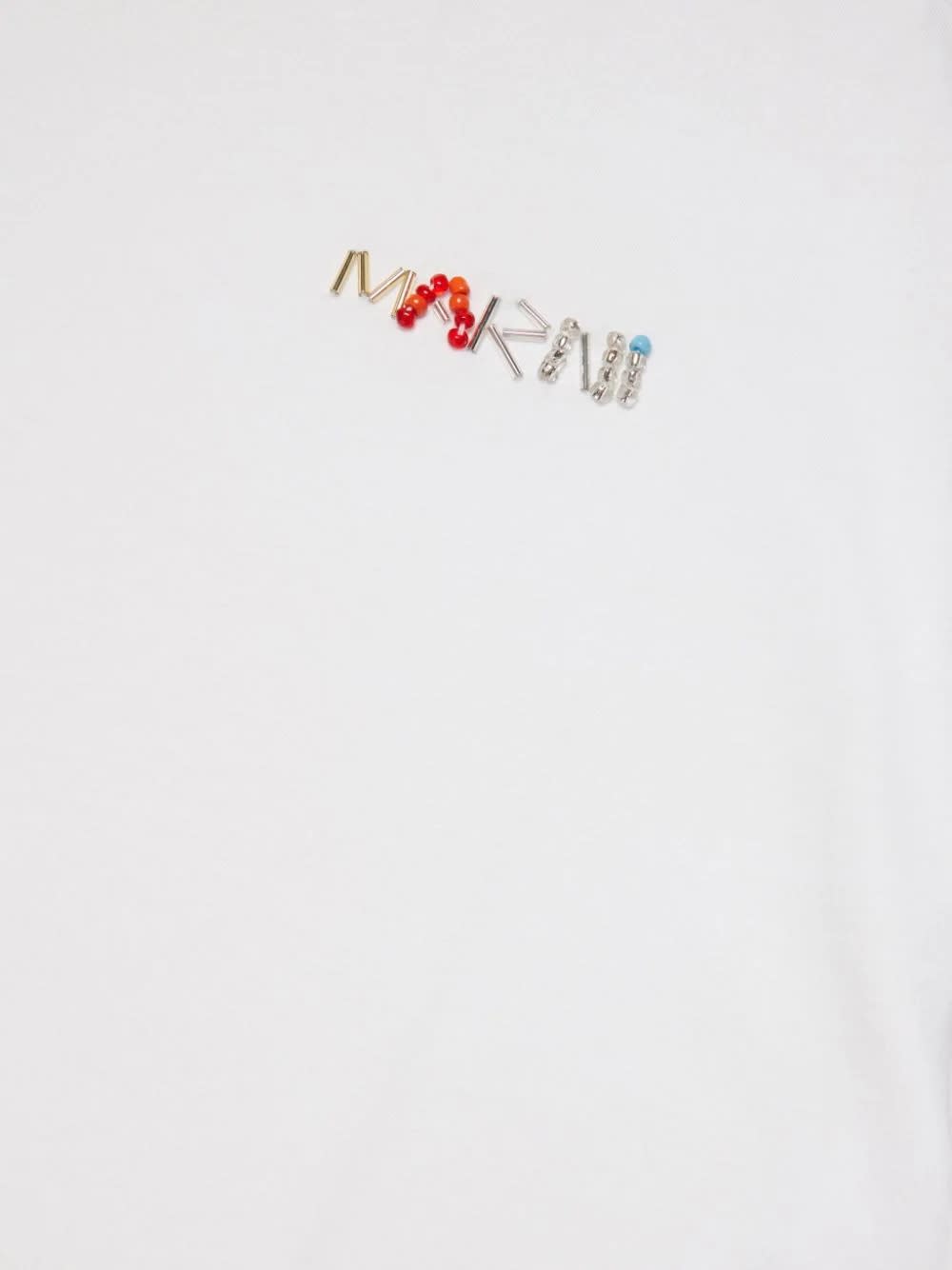 Shop Marni T-shirt Con Decorazione In White