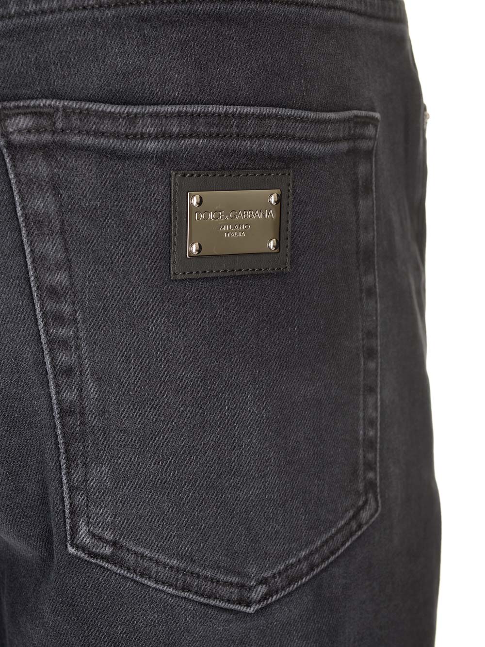 Shop Dolce & Gabbana Slim Fit Jeans In Nero