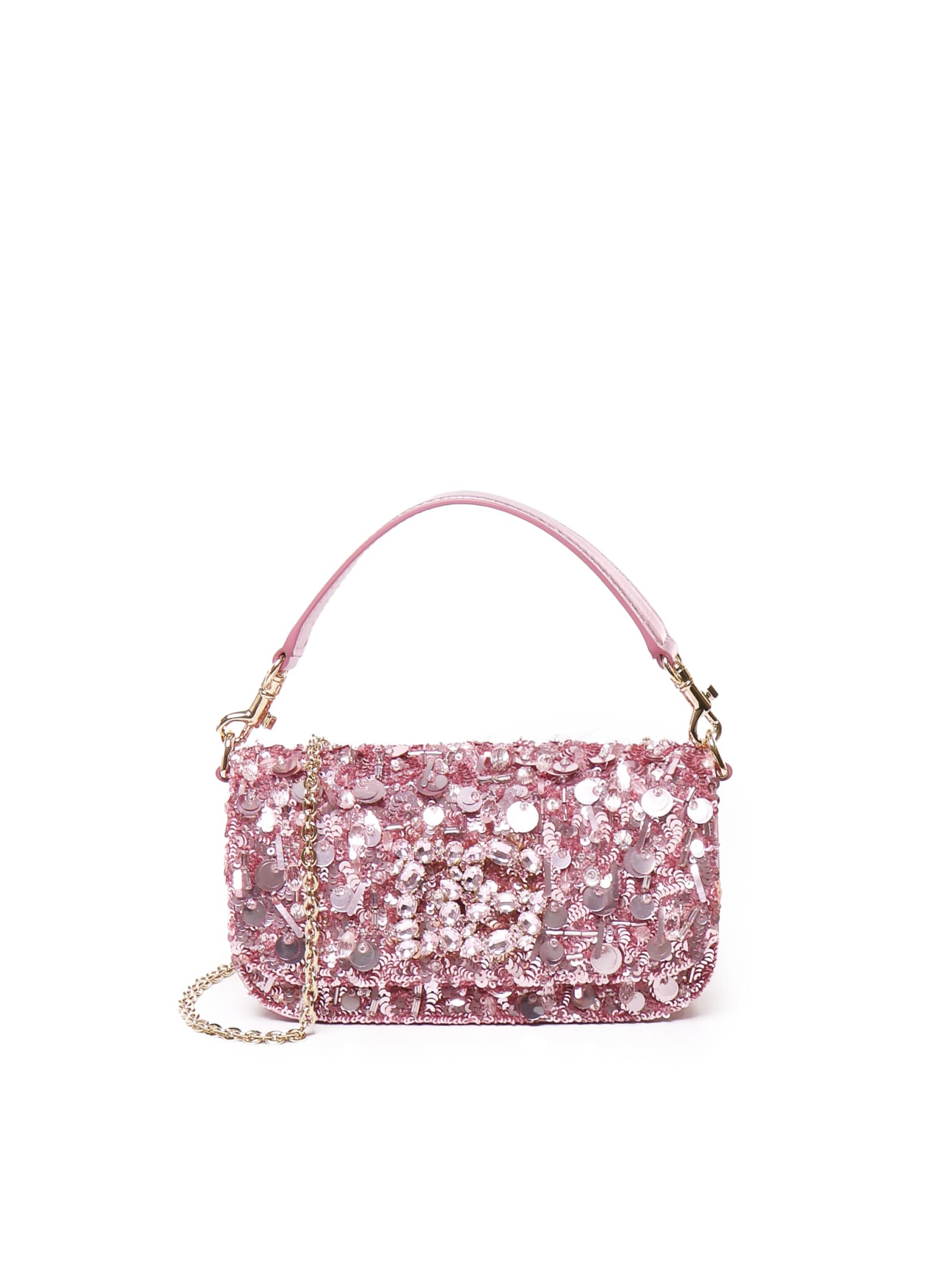 Shop Dolce & Gabbana 3.5 Shoulder Bag In Sparkling Pink