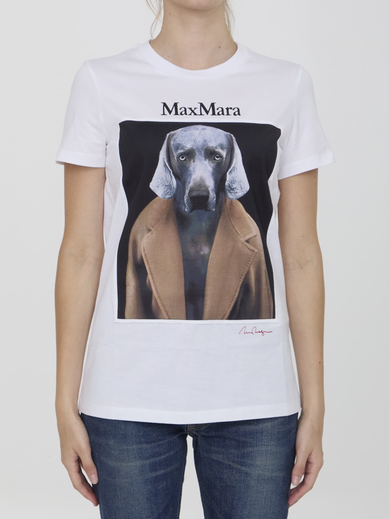 Shop Max Mara Cipria T-shirt In Brown