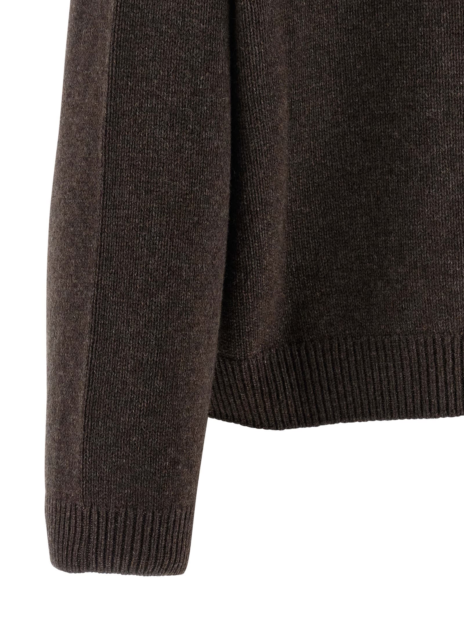 Brunello Cucinelli High Neck Sweater Sweaters And Cardigans Brown In Brown
