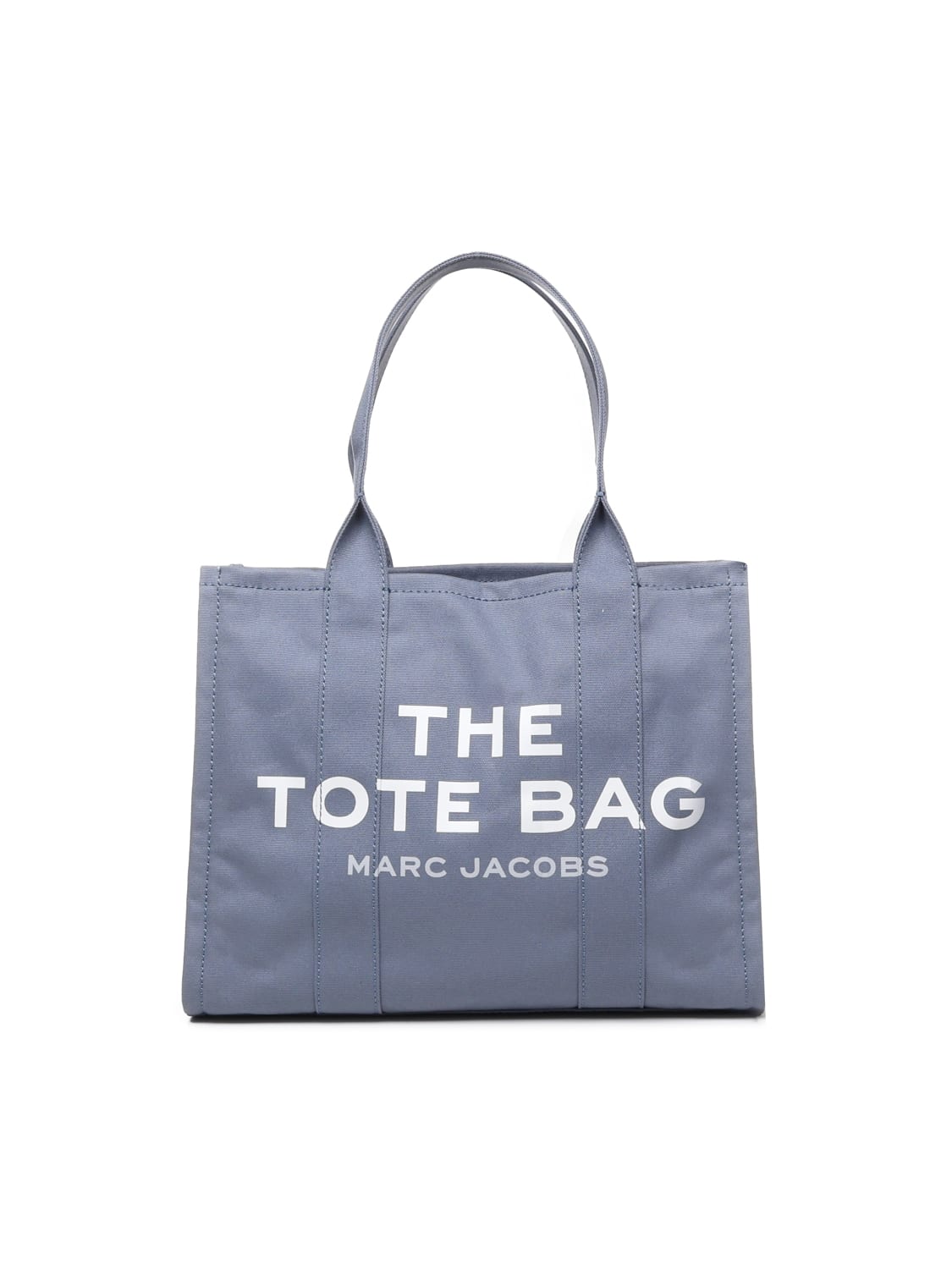 Shop Marc Jacobs The Tote Bag In Cotton In Blue Shadow