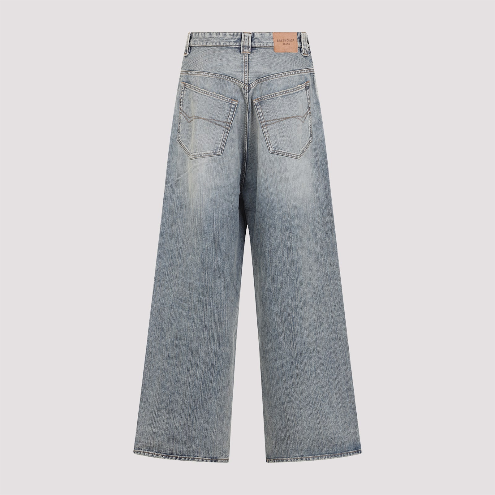 Balenciaga Men's Baggy Pants In Blue