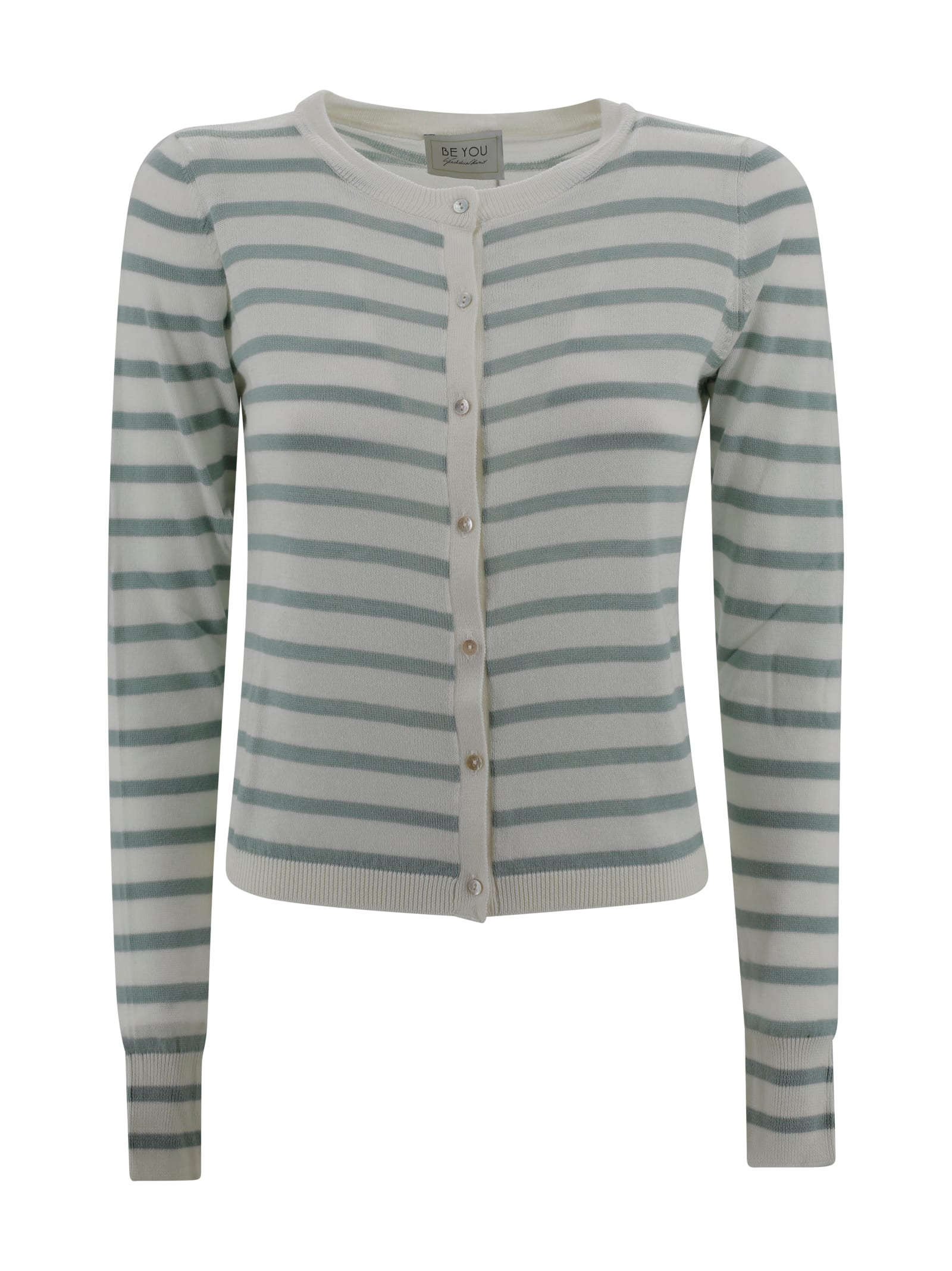 Striped Cashmere Cardigan