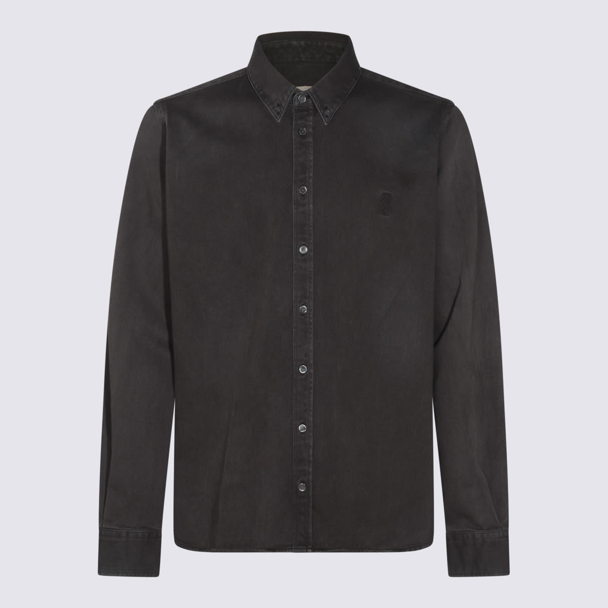 Shop Ami Alexandre Mattiussi Black Cotton Shirt