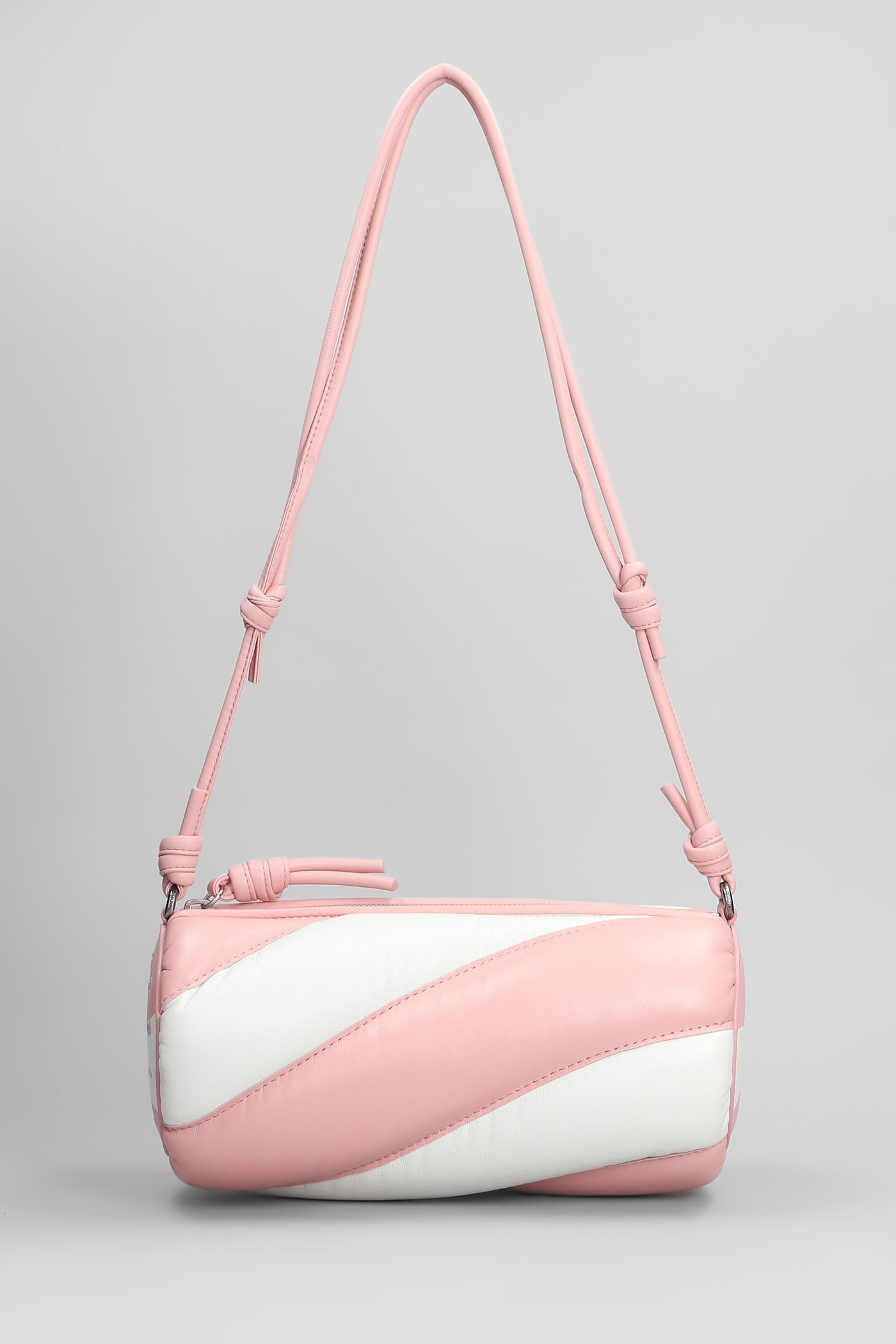 Mella Shoulder Bag In Rose-pink Leather