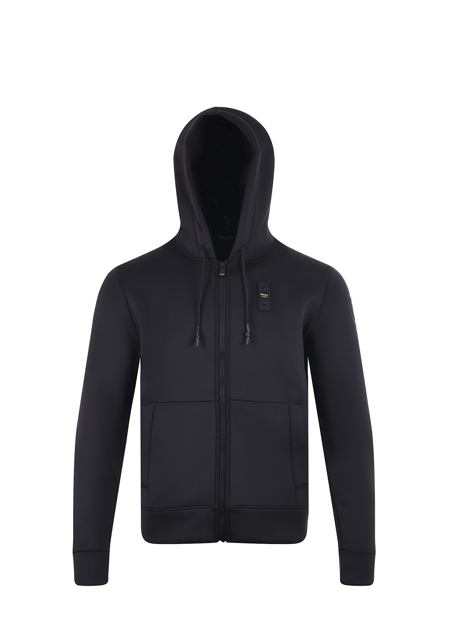 Shop Blauer Neoprene Sweatshirt In Black