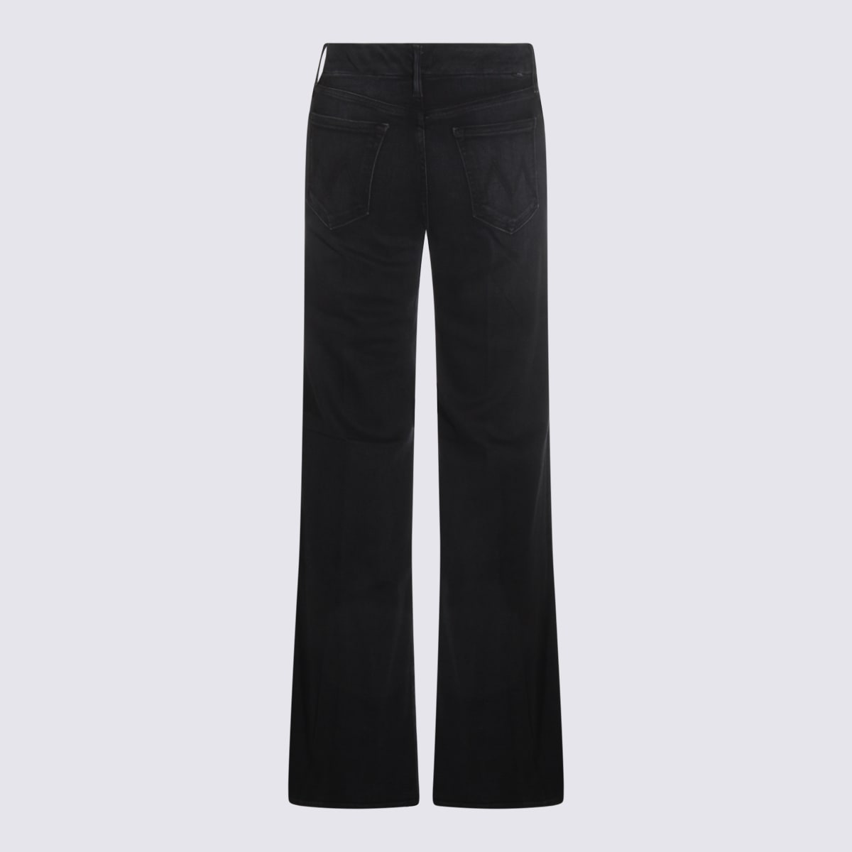 Mother High-waisted Wide-leg Jeans With Clean Lines In Black