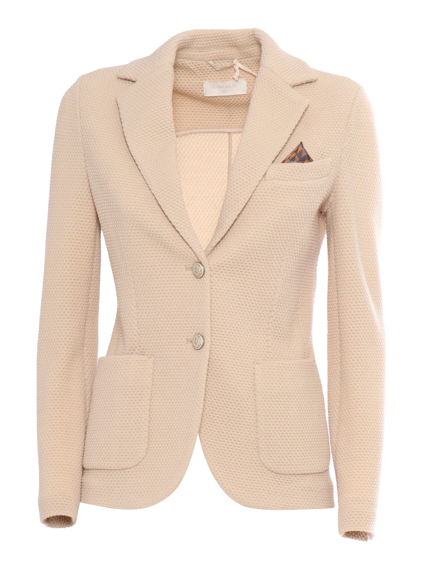 Shop Circolo 1901 Jacket In Beige