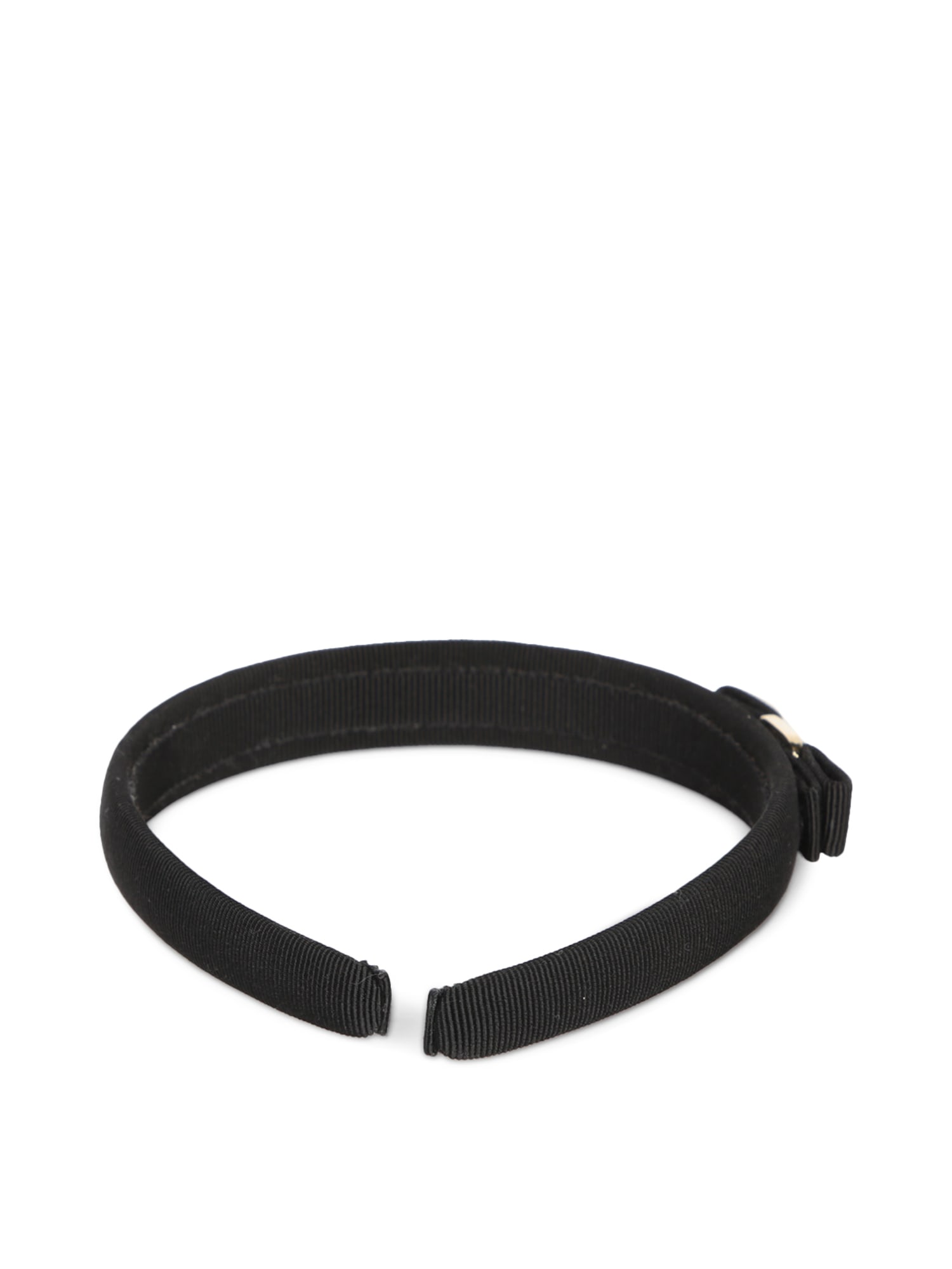 Shop Ferragamo Black Velvet Hairband