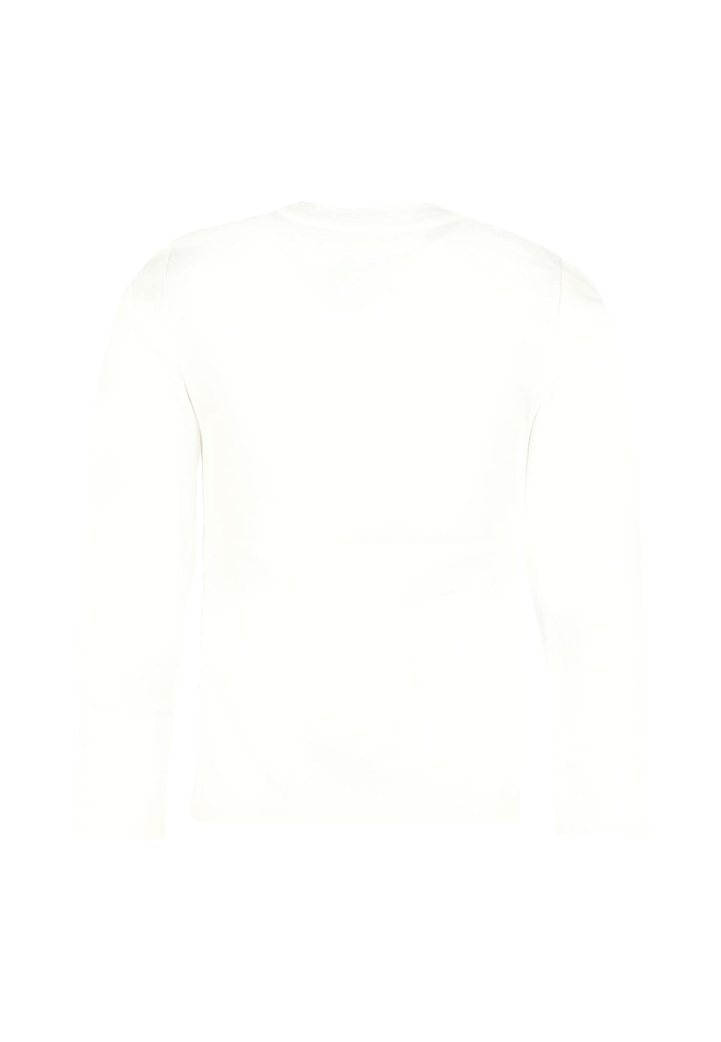 Dkny White T-shirt For Girl With Black Logo In White