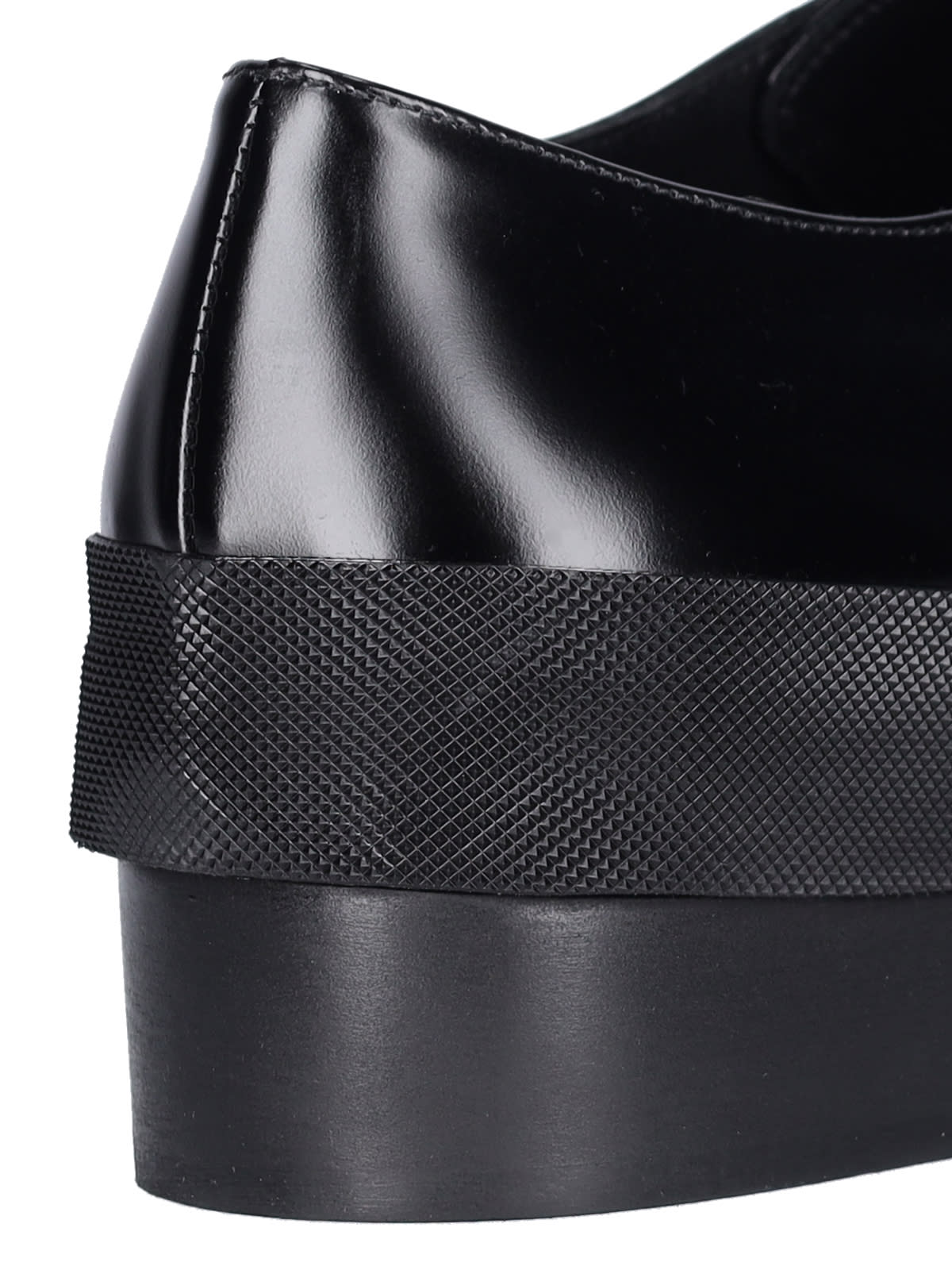 Shop Raf Simons Derby Leather Shoes In Black