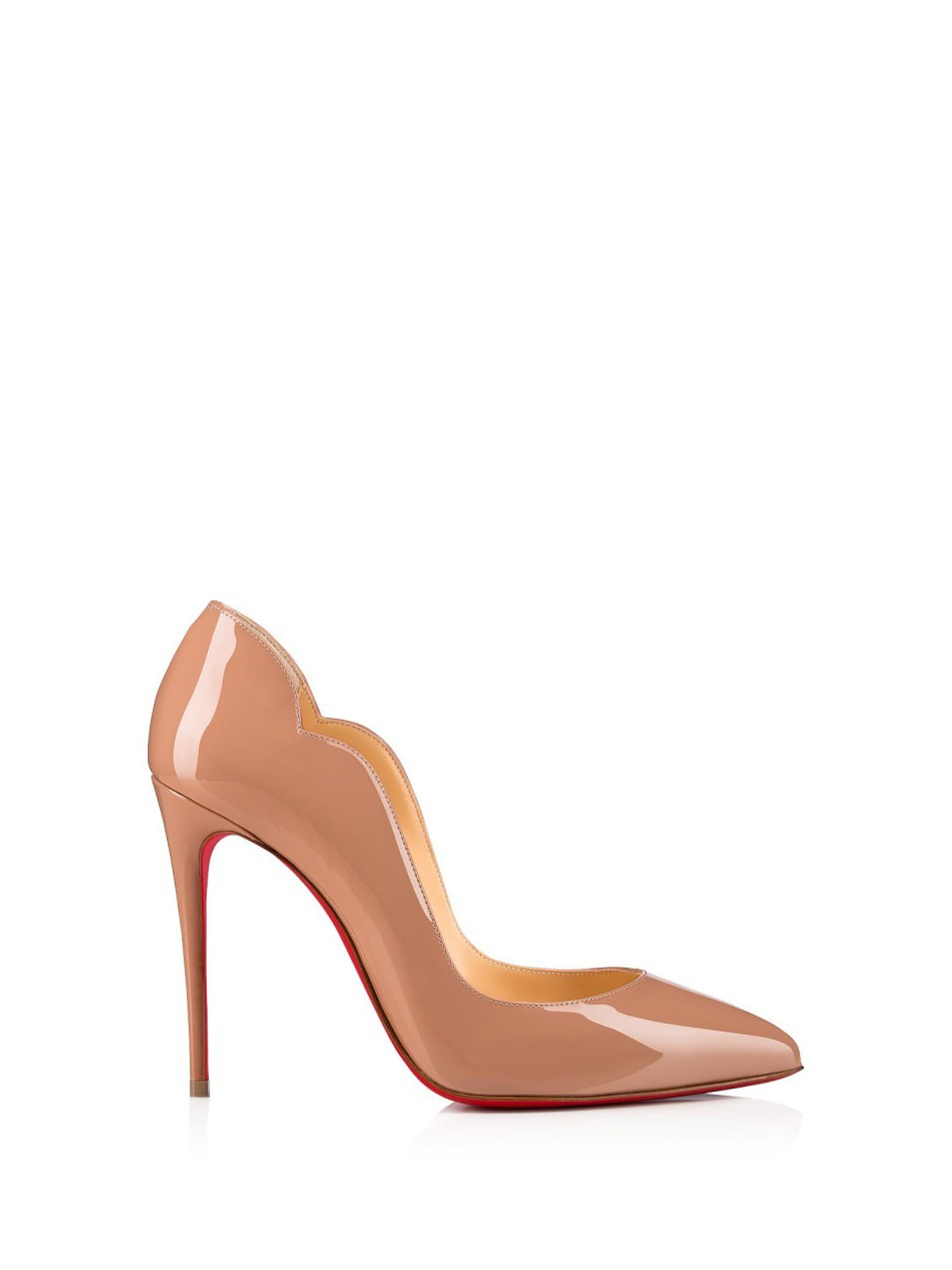 Shop Christian Louboutin Hot Chick Décolleté In Nude Leather