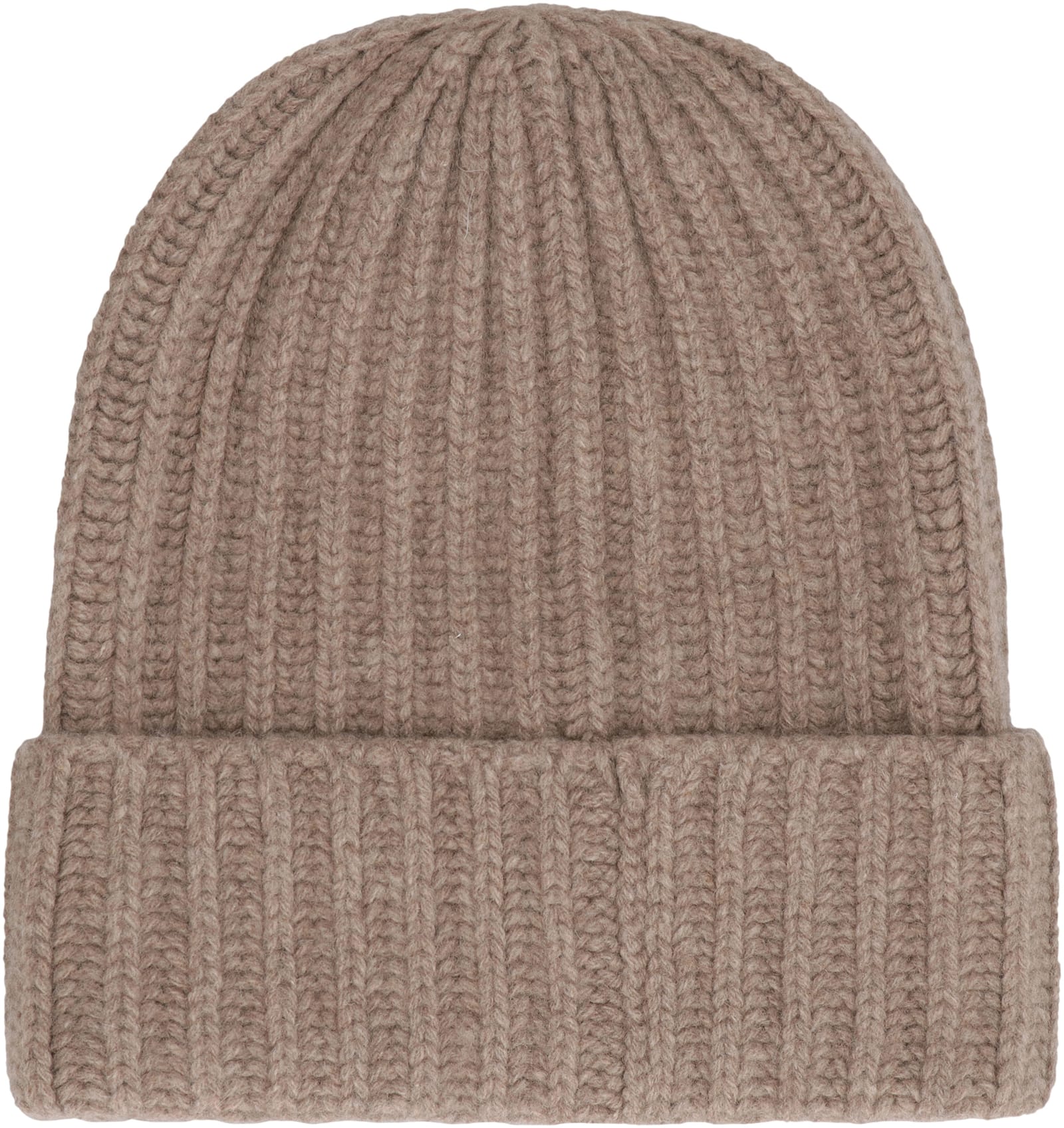 Malo Wool And Cashmere Hat In Brown