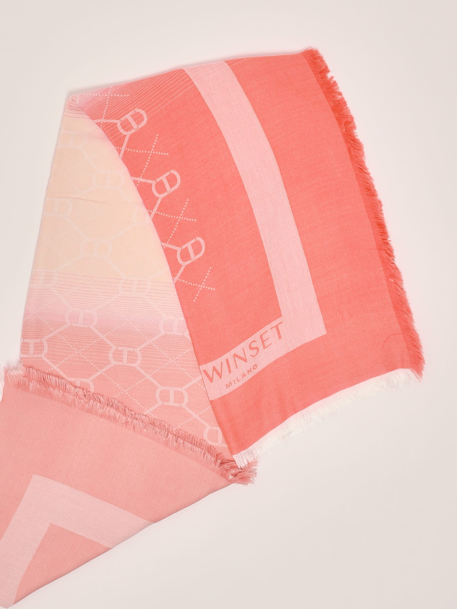 Twinset Viscosa Shawl In Red