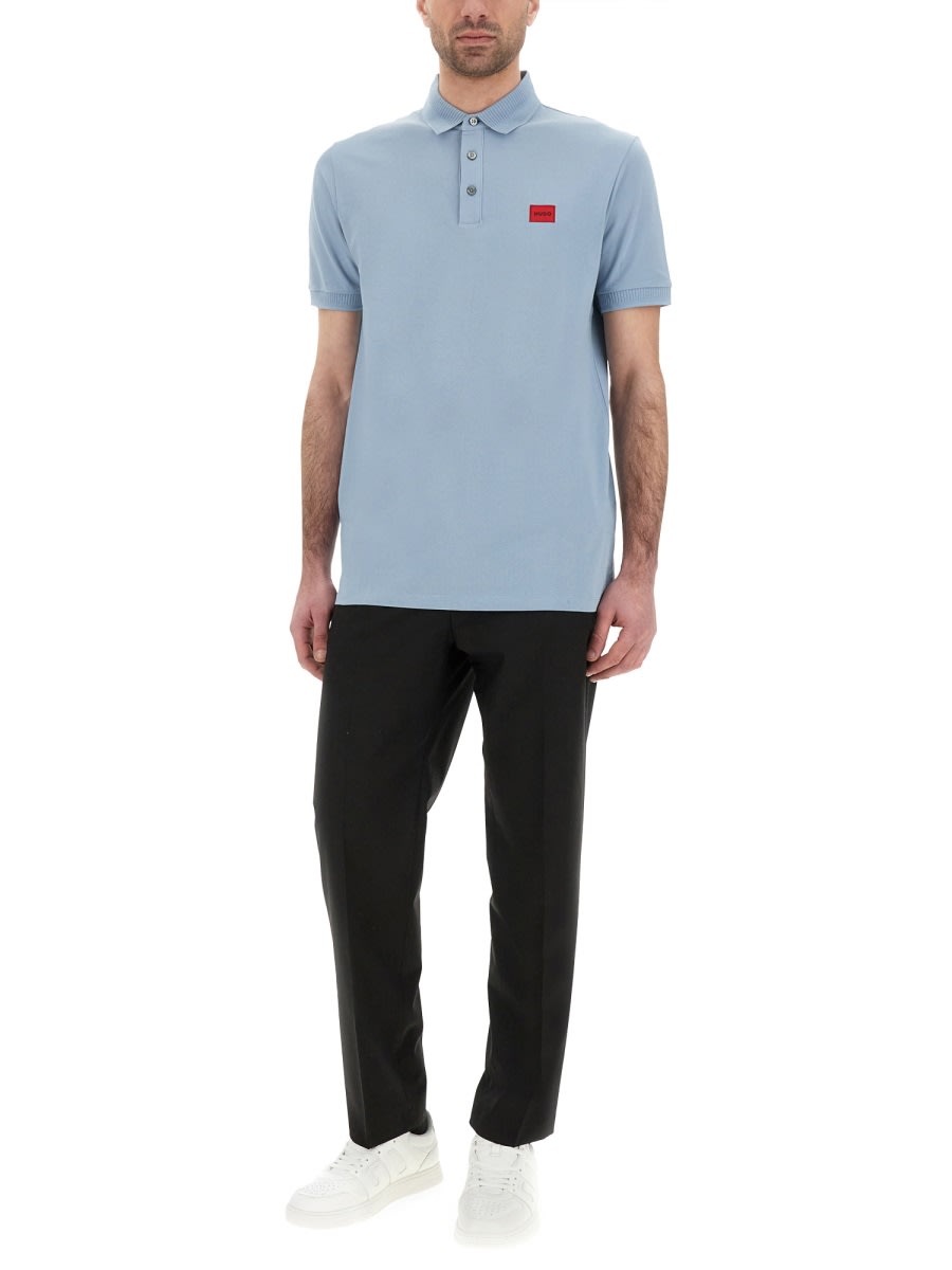 Hugo Boss Hugo Dereso 232 Polo T Shirt Blue In Azure