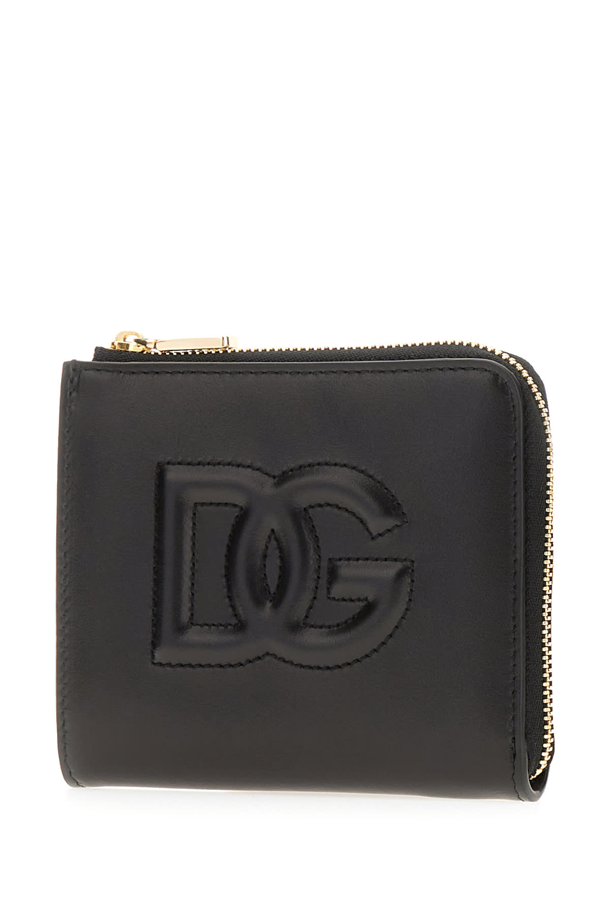 Shop Dolce & Gabbana Black Leather Card Holder In Nero