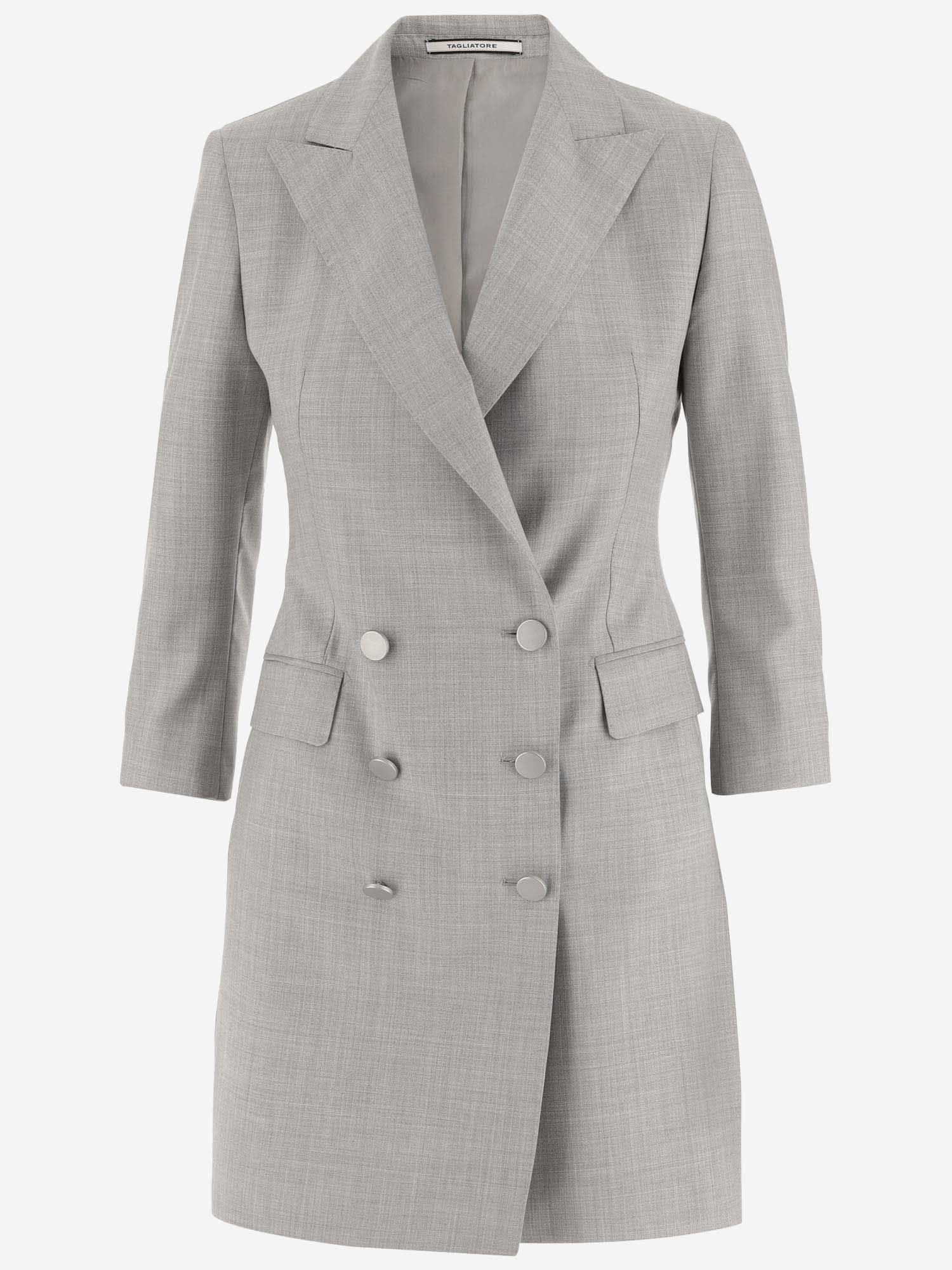 Wool And Silk Double-breasted Jacket