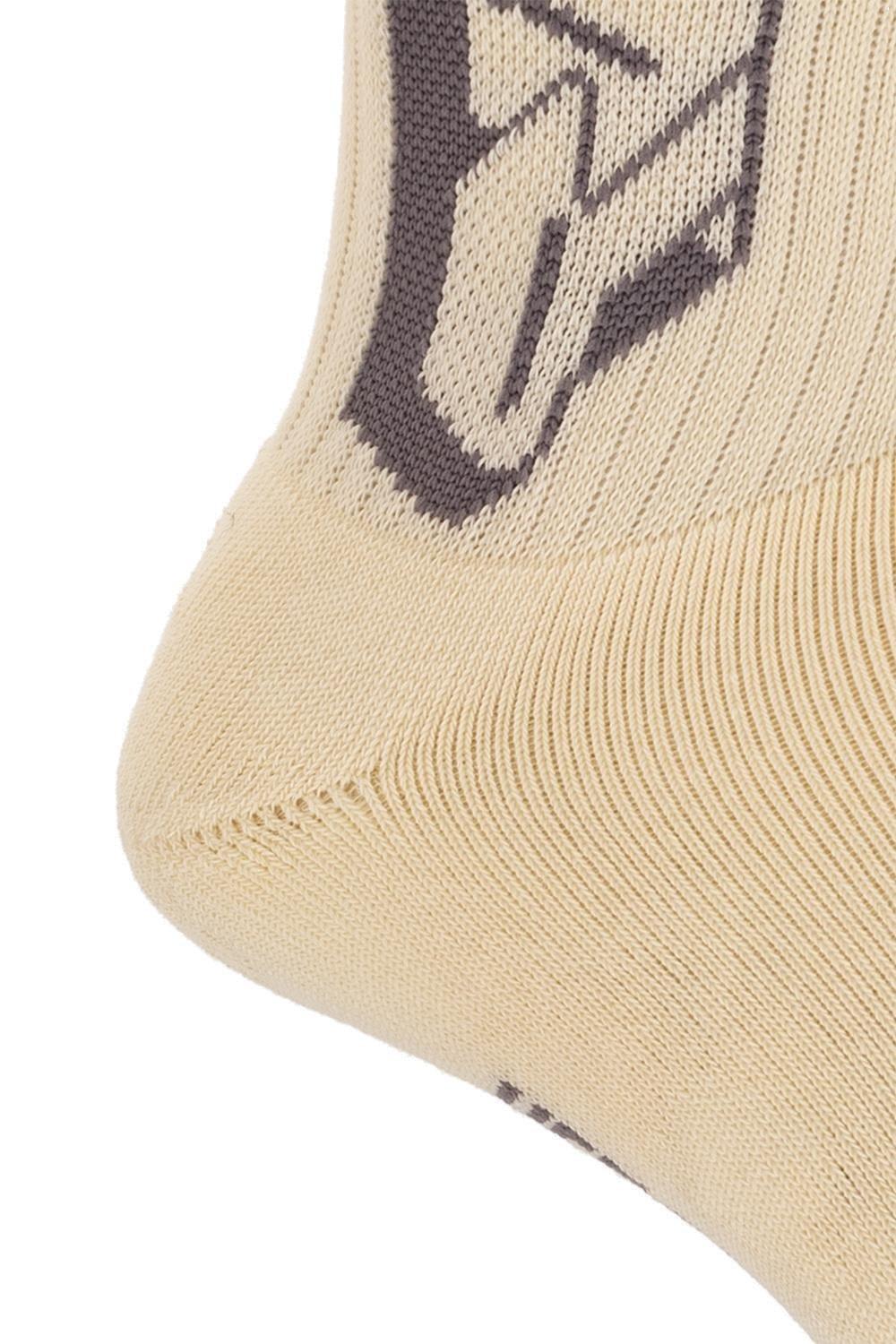 Shop Heron Preston Logo Intarsia Socks