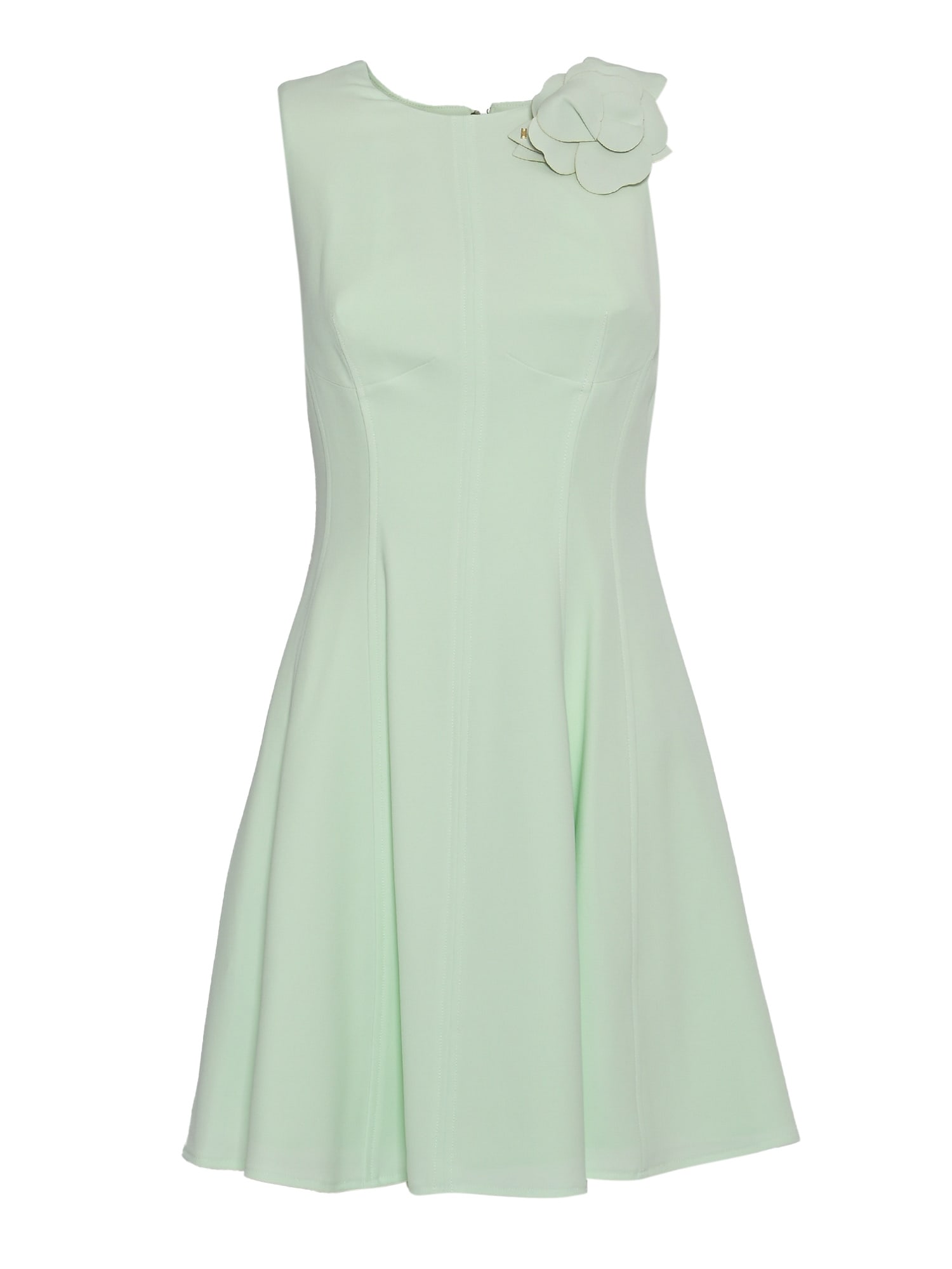 Elisabetta Franchi Playful Sleeveless Dress In Green
