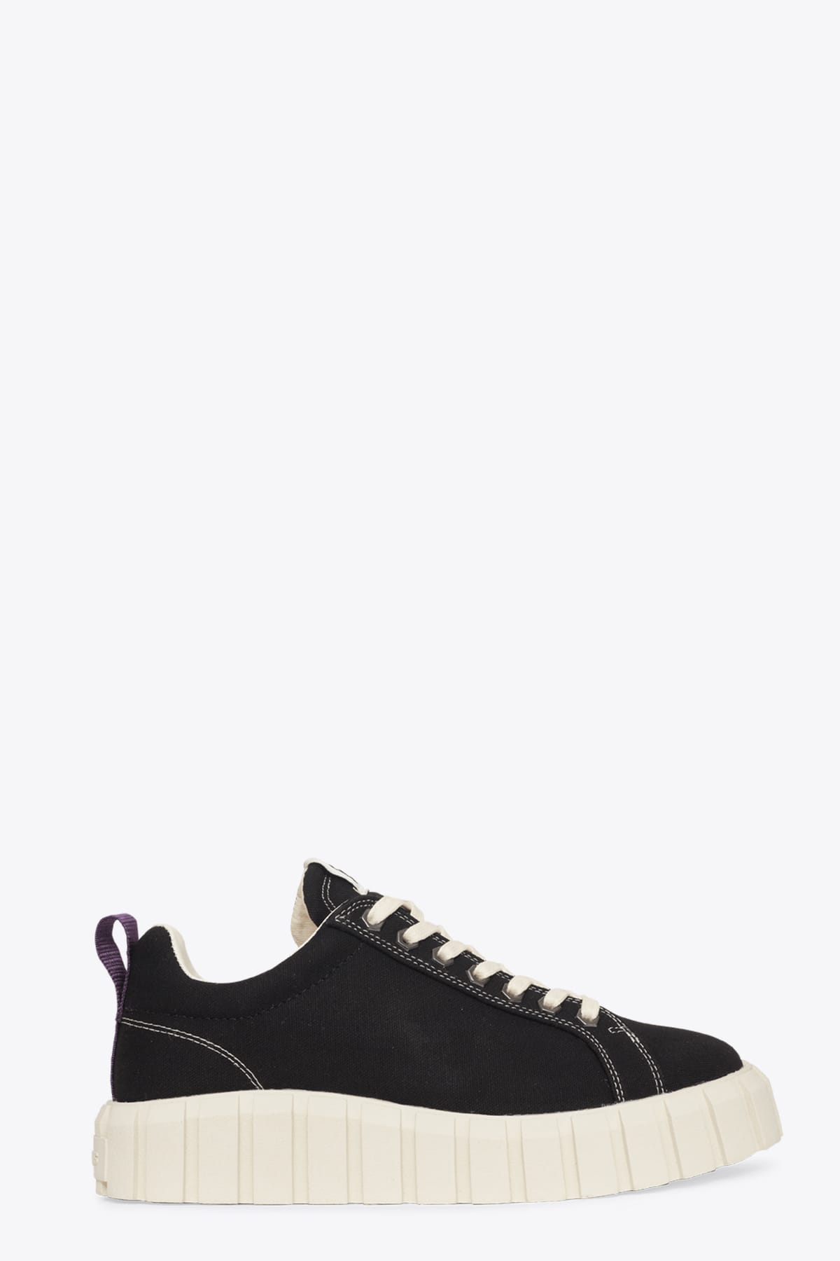 Eytys Black Canvas Lace-up Low Sneaker