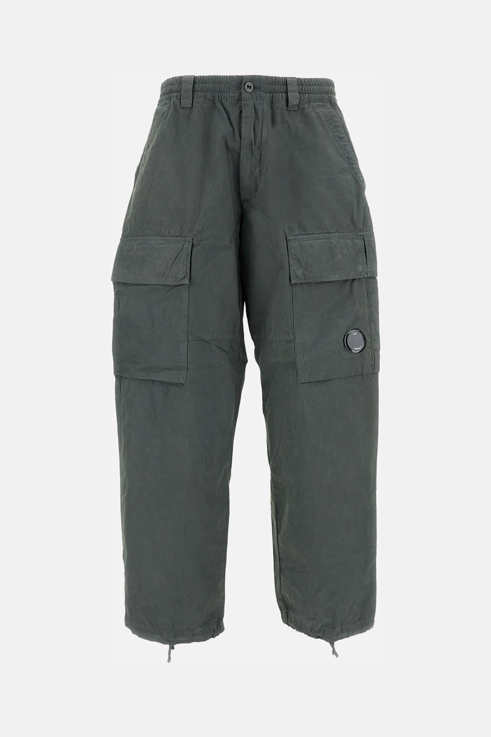 C.p. Company Cargo Pant In Microreps Peached Nylon In Green