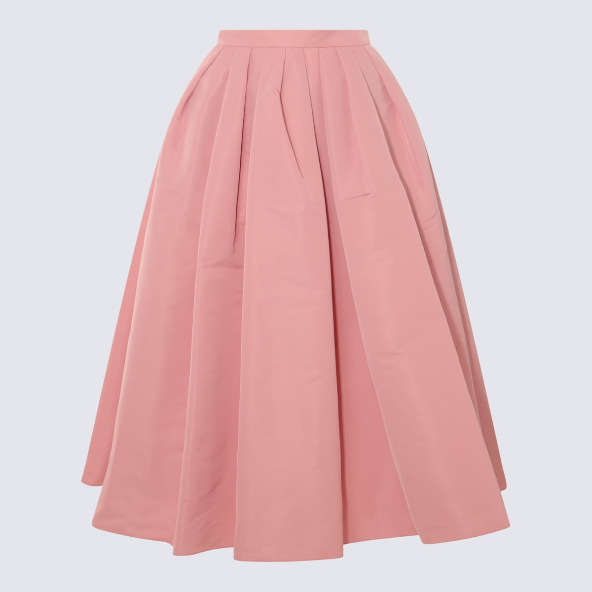 Shop Alexander Mcqueen Pink Skirt In Pale Pink