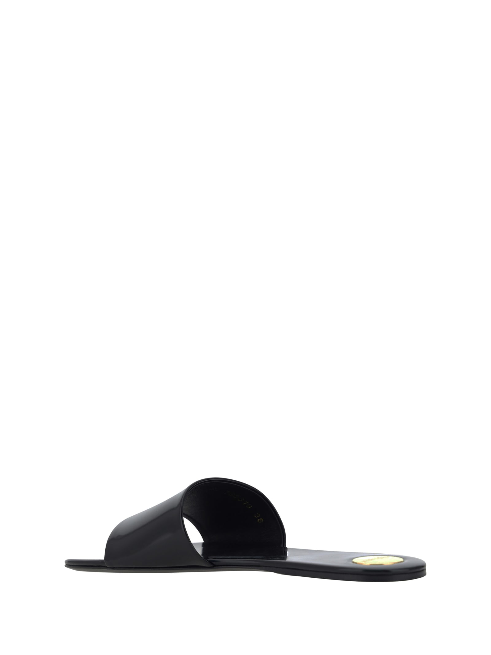 Shop Saint Laurent Carlyle Sandals In Noir