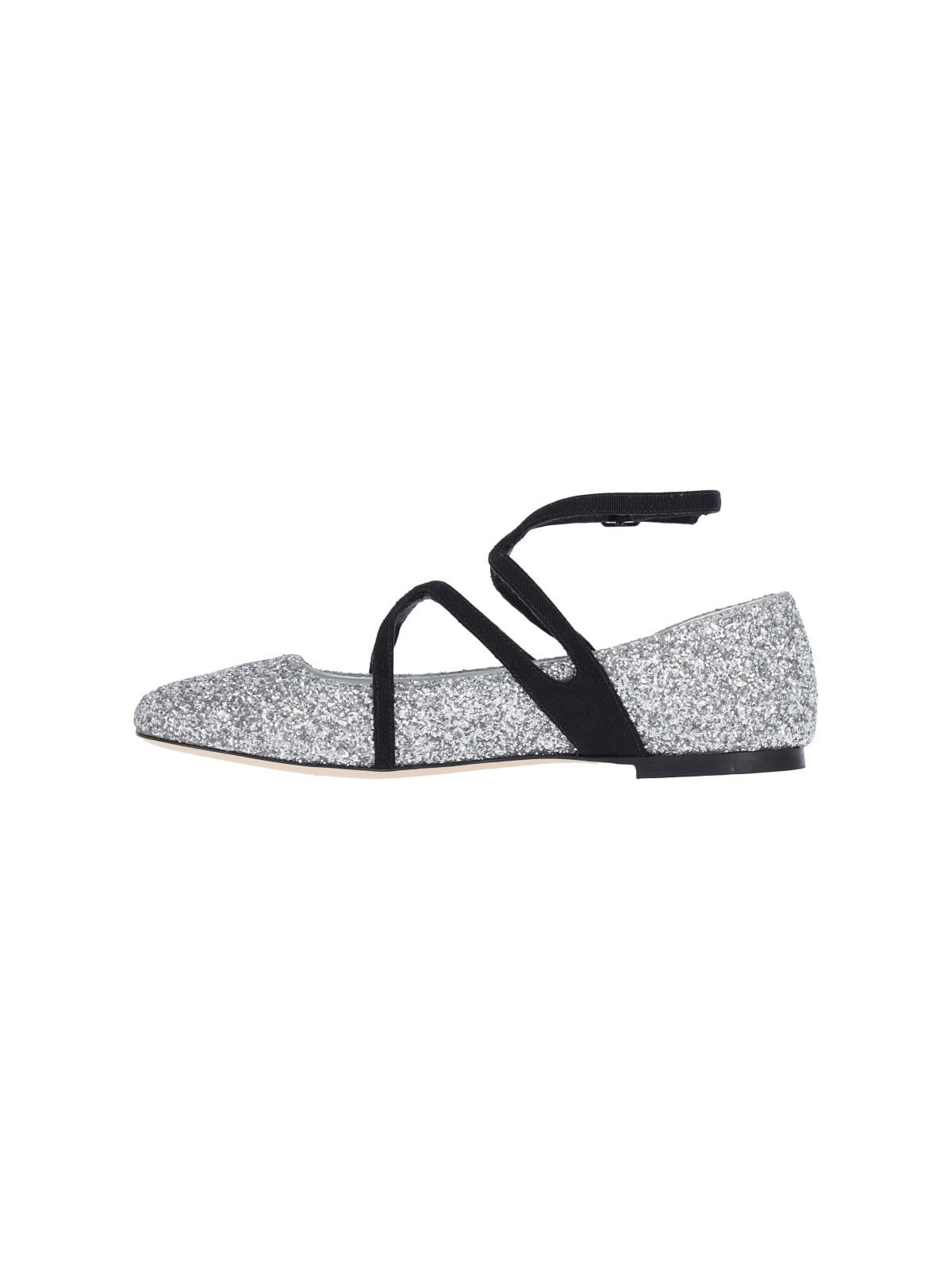 Jimmy Choo Astoria Flat In Silver