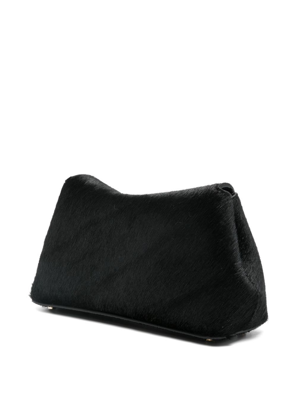 Totême Mini Clutch Bag Curved Silhouette In Black